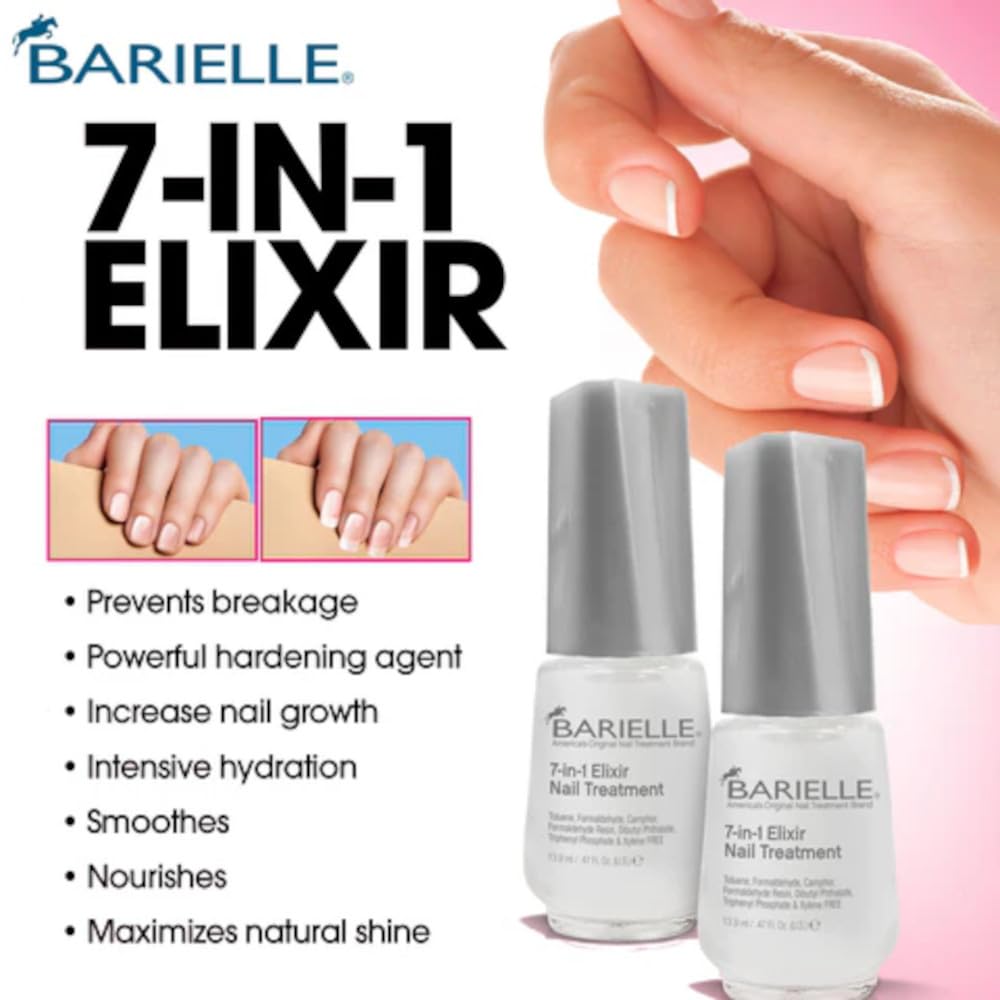 Barielle Cuticle Besties Nail & Cuticle Treatment 4-Piece Set - Deluxe Nail Care Kit with Cuticle Oil & Repair Cream for Strong, Healthy Nails | Perfect for Manicures, Pedicures & At-Home Nail Care