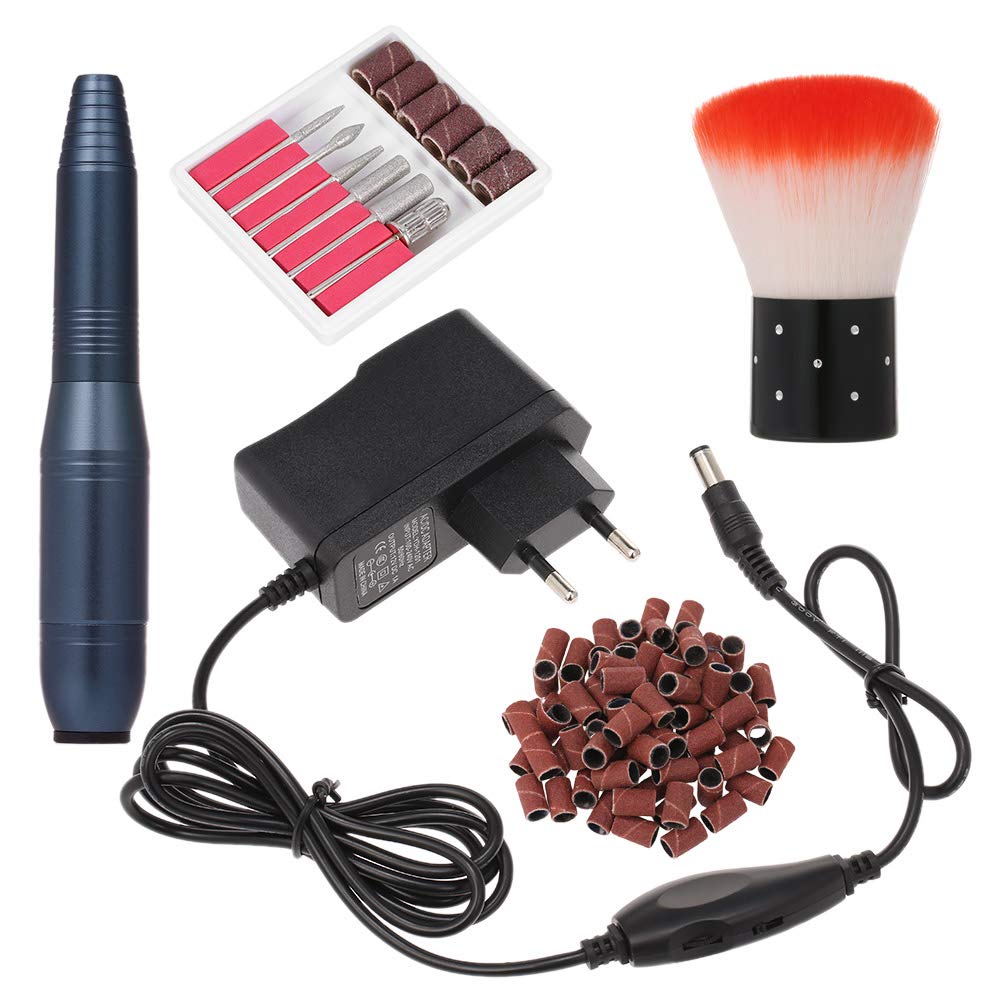 Professional Portable Electric Nail Drill Kit - 20000 RPM Manicure Pedicure Tool for Acrylic & Gel Nails | Perfect for Home Salon, Nail Art & DIY Nail Care