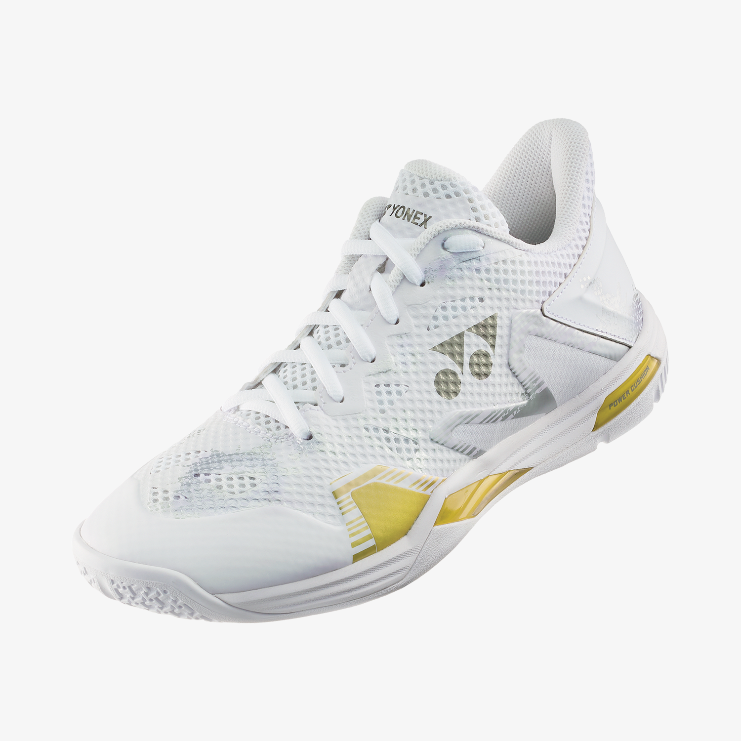 Yonex Eclipsion Z3 Men's Badminton Shoes - White/Gold - Lightweight & Breathable for Court Sports - Perfect for Badminton, Tennis & Indoor Games