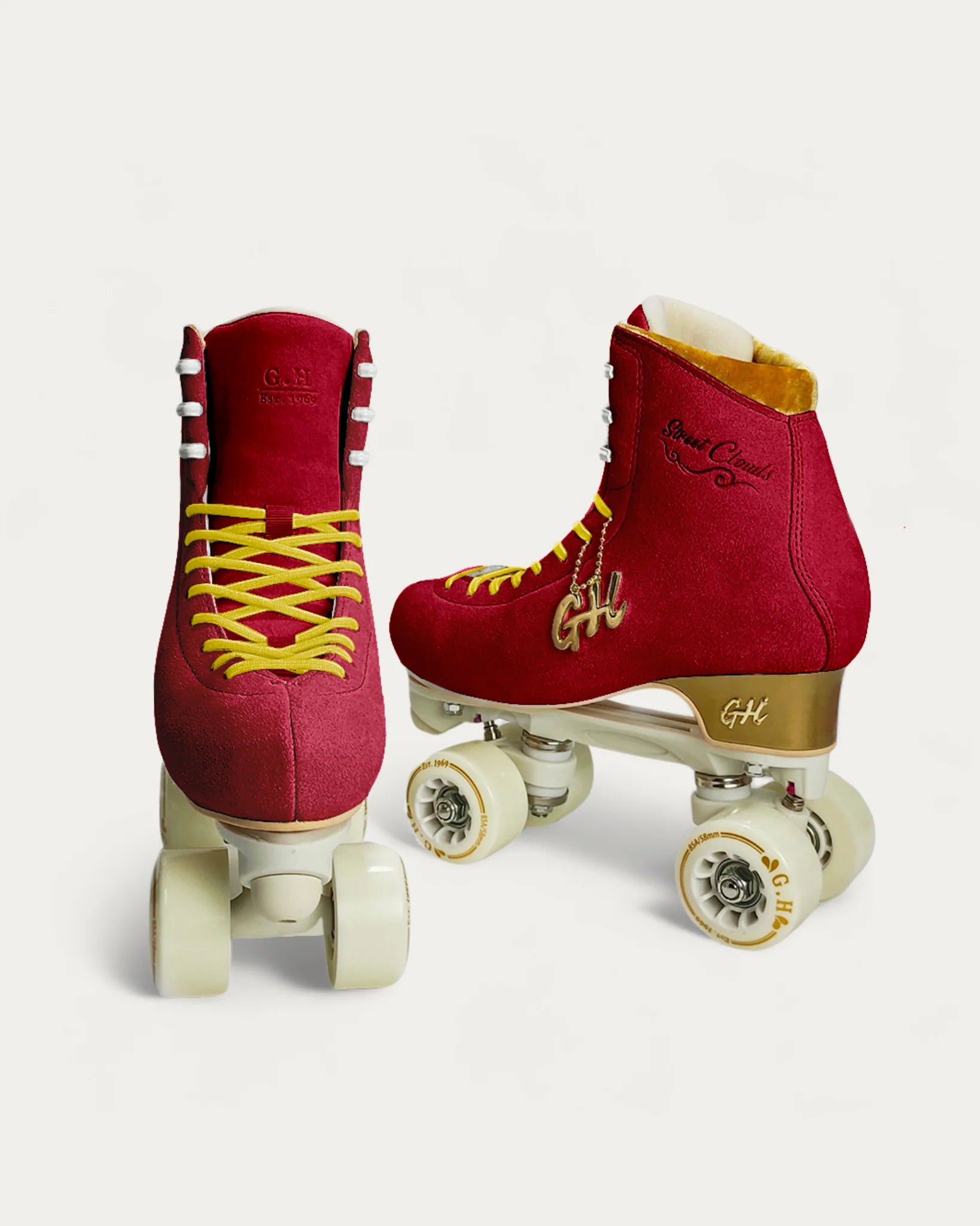 GH Street Clouds Quad Roller Skates for Women & Men - Adjustable Outdoor/Indoor Roller Skates with Light-Up Wheels - Perfect for Rink, Park, Street Skating & Fitness