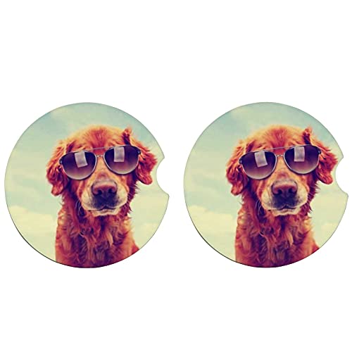 Cute Golden Retriever Toned Vintage