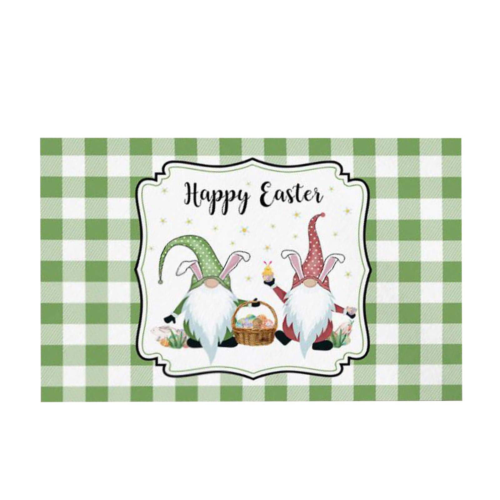 Easter Welcome Doormat - Non-Slip Holiday Door Mat for Home Decor, Indoor/Outdoor Use - Perfect for Easter Day, Spring Decor, Living Room, Front Door, Porch