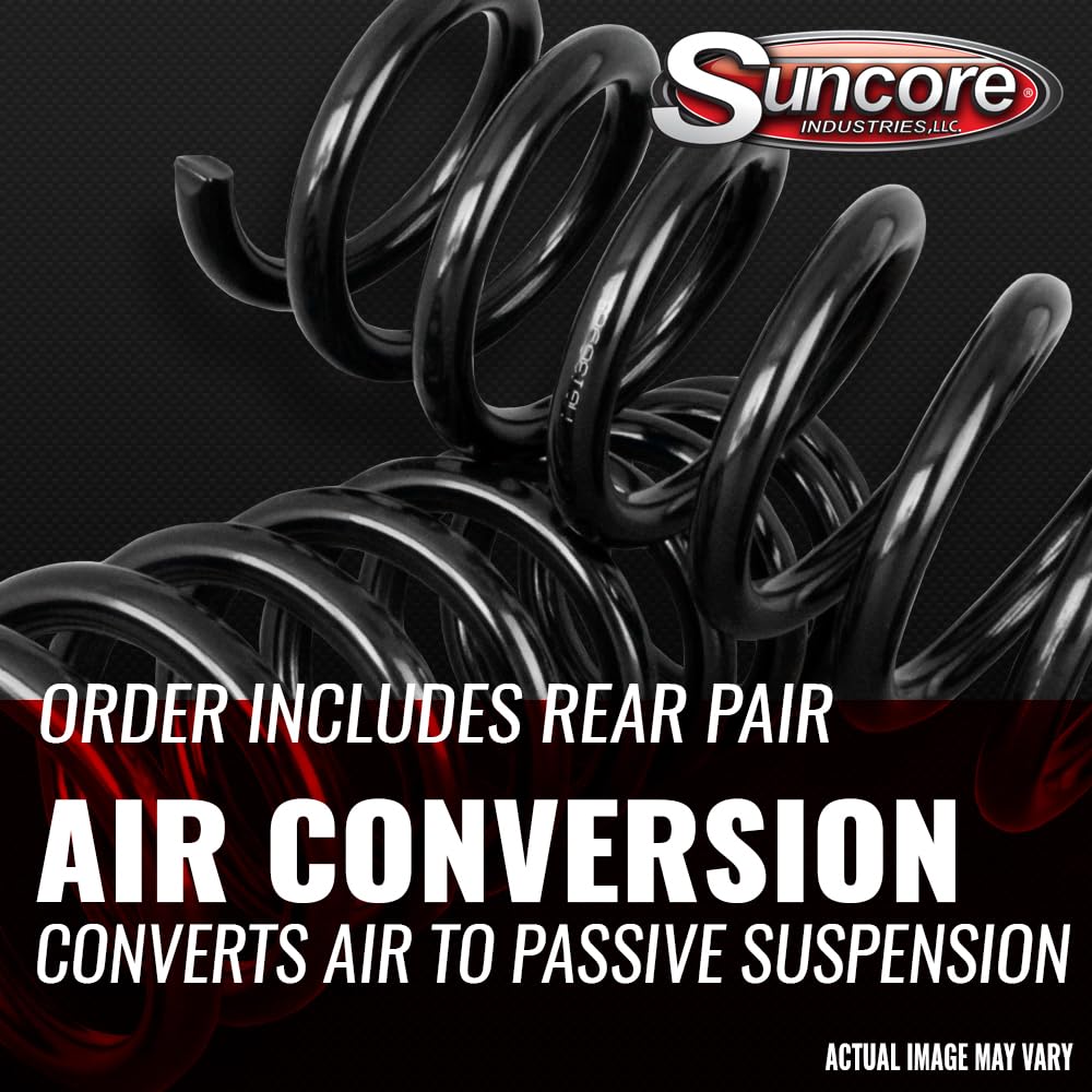 Suncore 44F-15-R-KIT Complete Air Suspension System Kit with Air Spring Bags, Solenoids & Compressor - Heavy Duty Lift for Trucks, SUVs & RVs - Perfect for Off-Roading, Towing & Smooth Ride Comfort