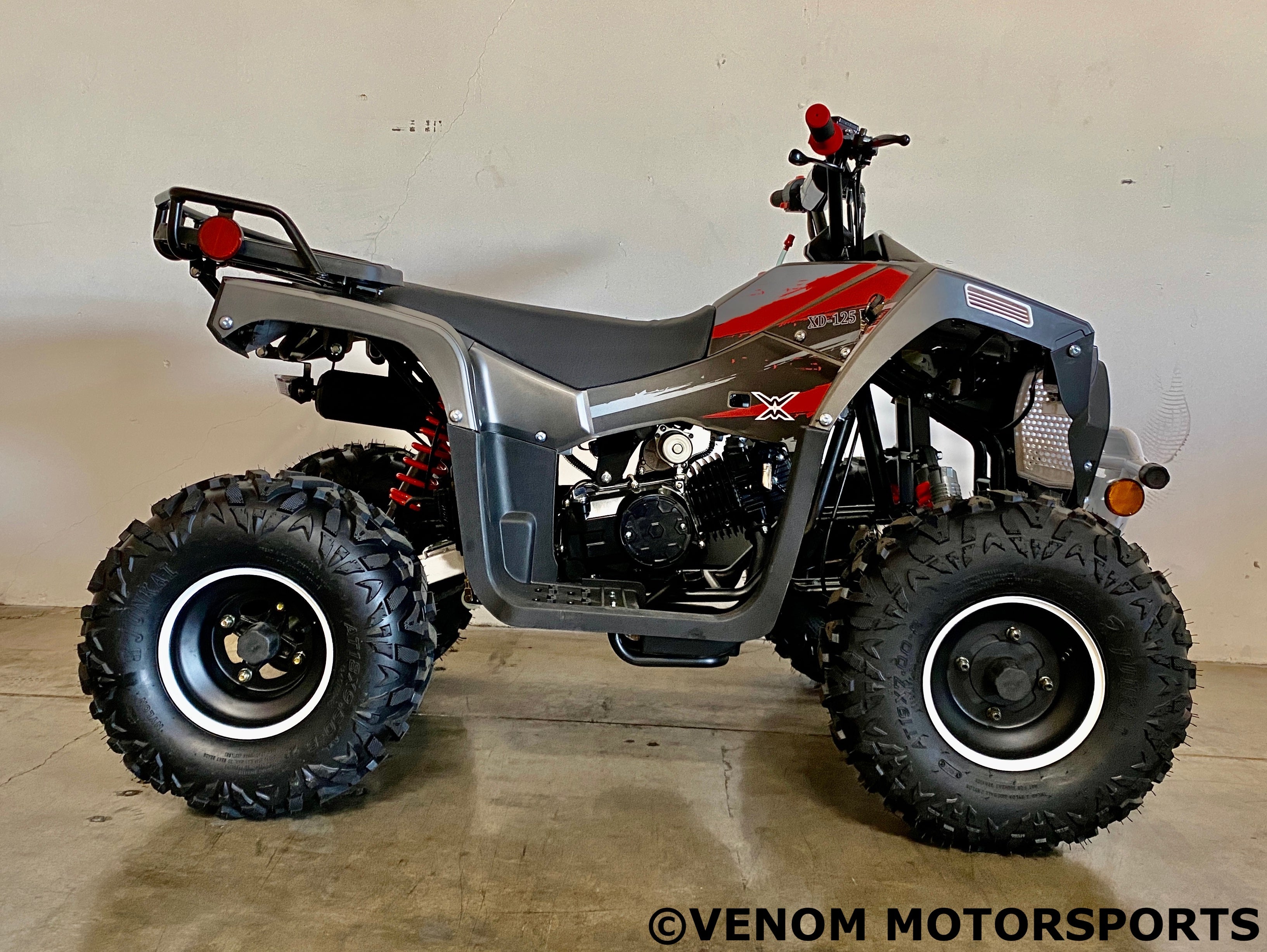 Venom Lander 125cc ATV - Fully Automatic with Reverse Gear | XD 125UF Dirt Bike for Adults & Teens | Perfect for Off-Road Trails, Farm Work & Outdoor Adventures