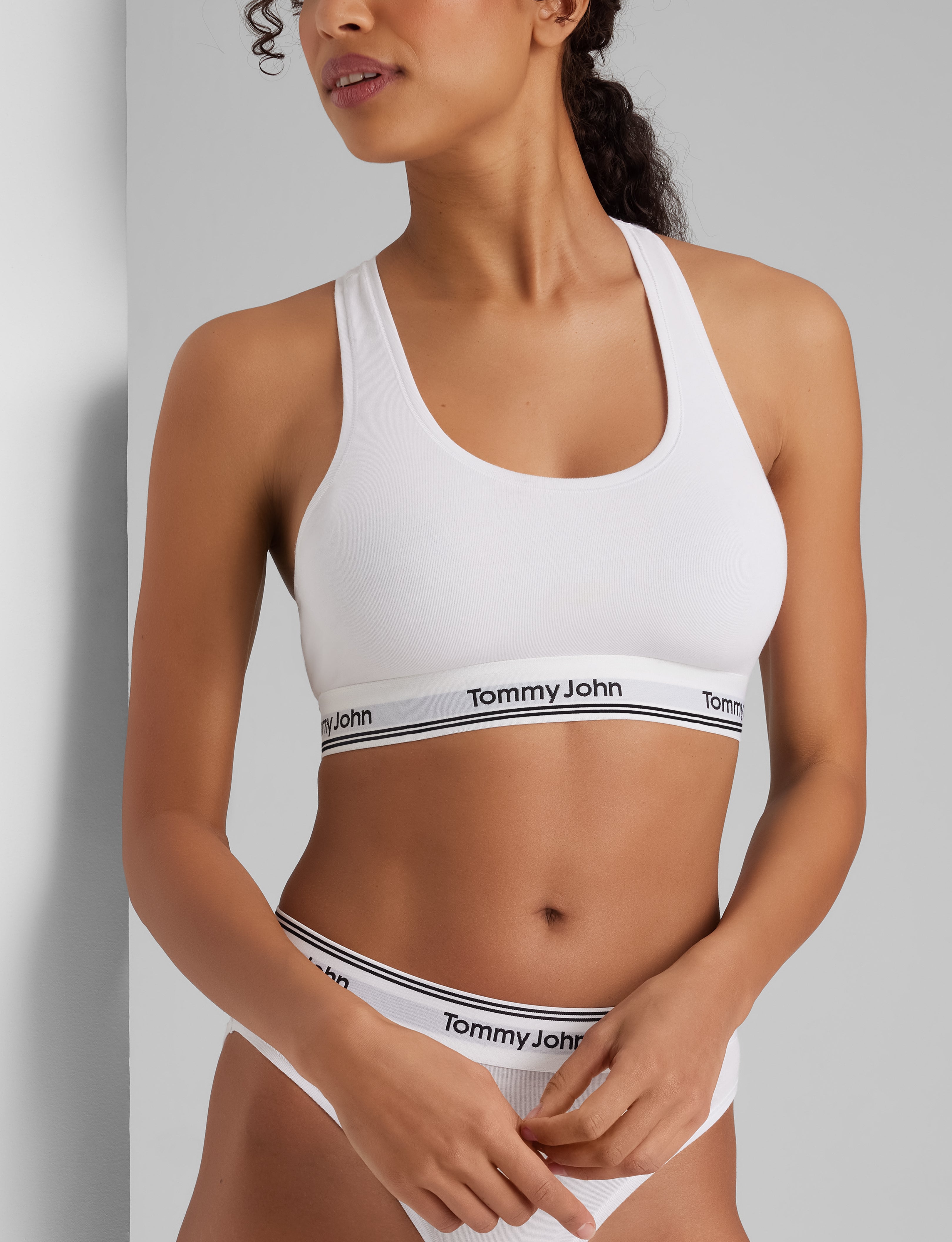 Signature Cotton Scoop Bralette & Bikini Set - Soft Comfortable Lingerie for Women - Perfect for Beach, Pool, Yoga & Lounge Wear