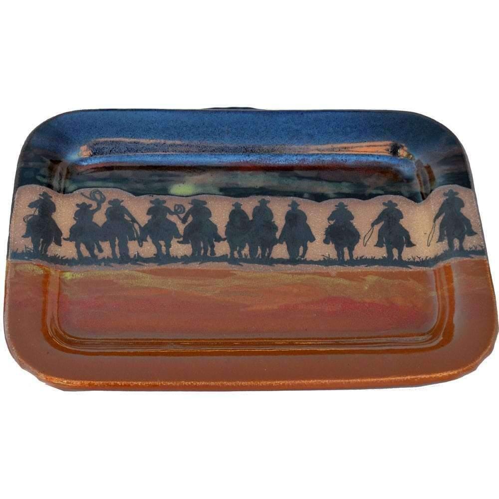 Cowboy Posse Western Dinnerware Set - Rustic Plates, Bowls & Mugs for Farmhouse Dining - Perfect for BBQ, Camping & Western-Themed Parties