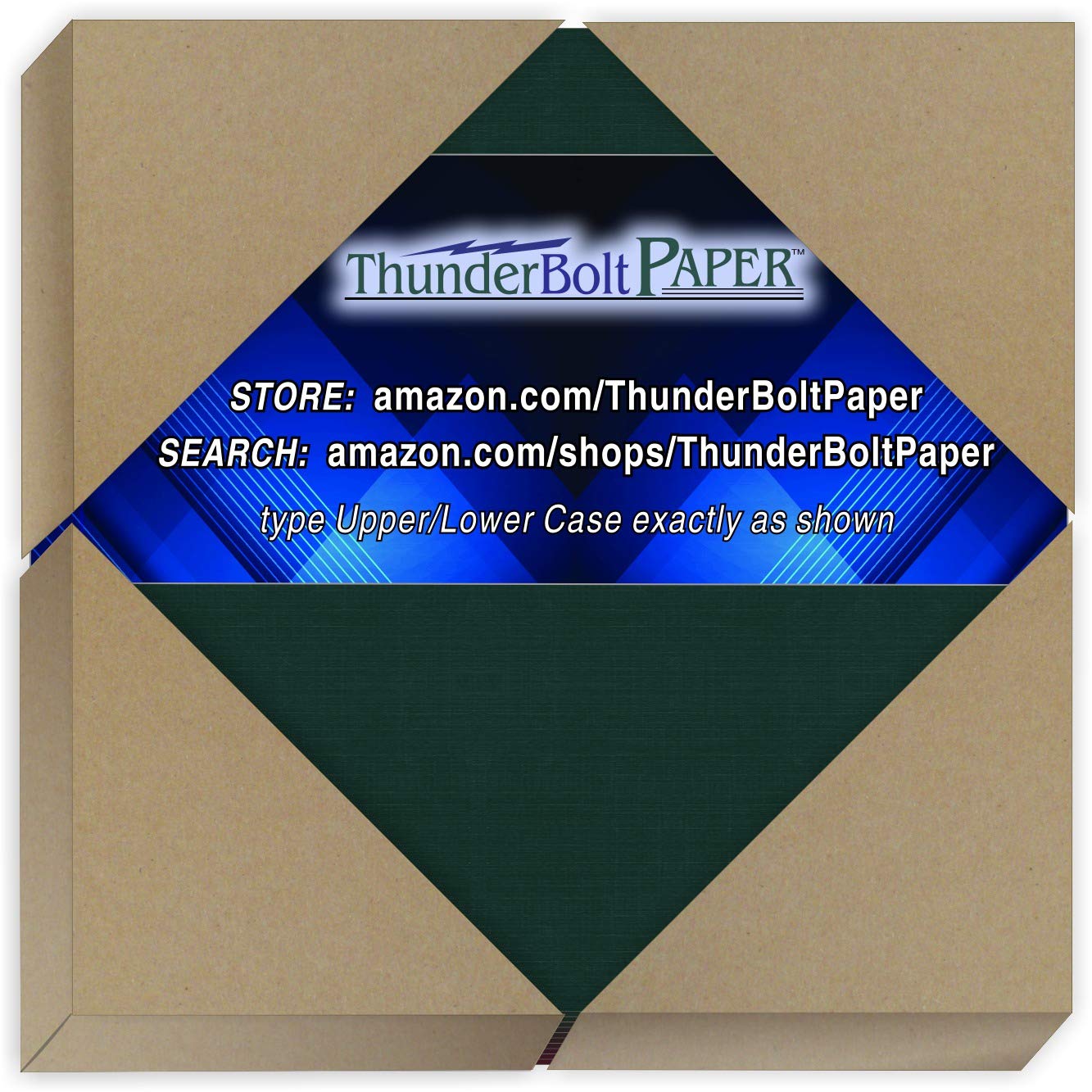 150 Dark Green Linen 80# Cover Paper Sheets - 4