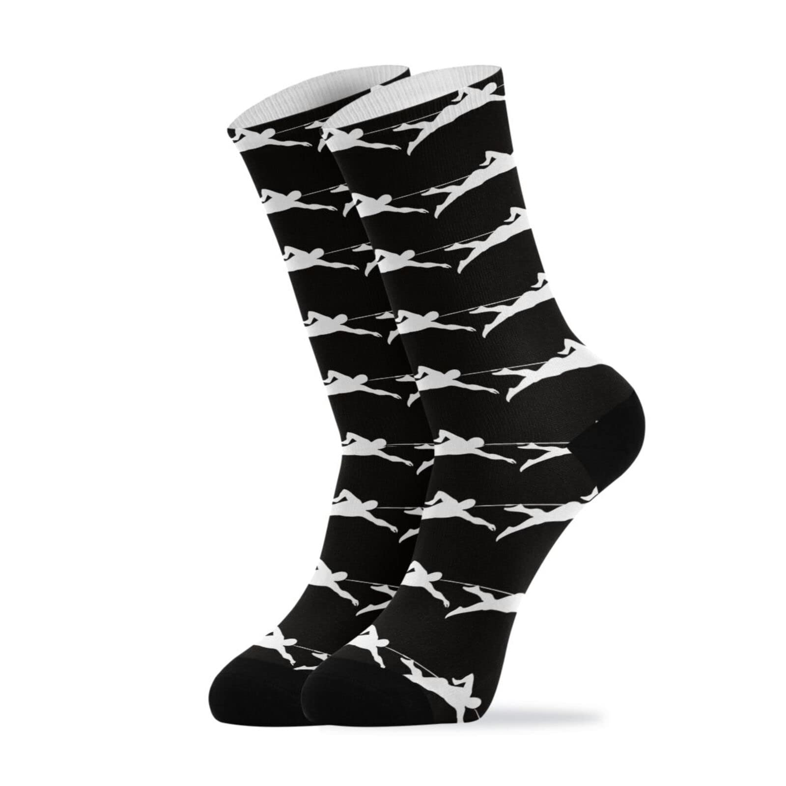 Fun Women's Casual Crew Tube Socks - Fashionable Swim & Dress Socks for Crazy Ladies - Perfect for Swimming, Gym, Workouts & Stylish Outfits