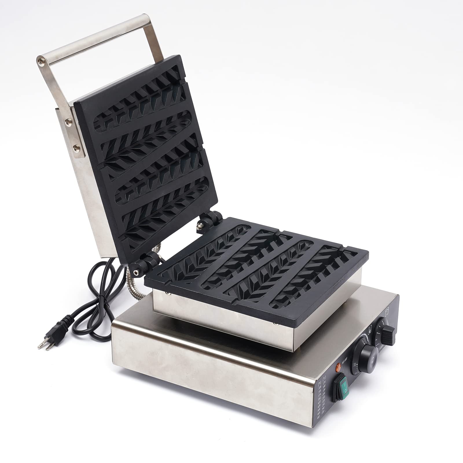 Commercial Waffle Maker Machine 110V - Electric Nonstick Belgian Waffle Iron for Bakery, Restaurant & Home Use - Perfect for Breakfast, Brunch & Dessert Making