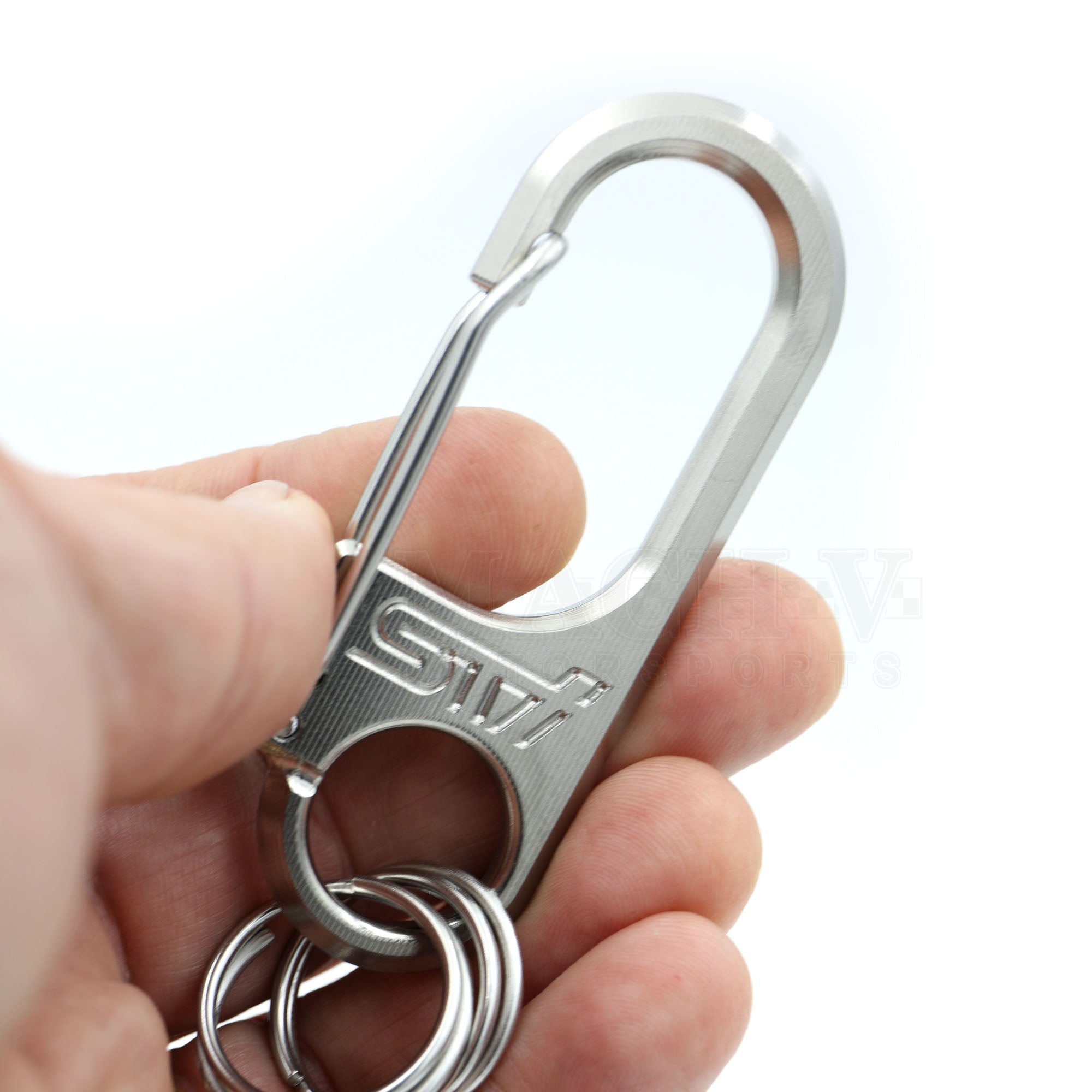 STi JDM Titanium Carabiner Clip - Lightweight & Durable Keychain Hook for Keys, Tools, Outdoor Gear - Perfect for Hiking, Camping & Everyday Carry (EDC)