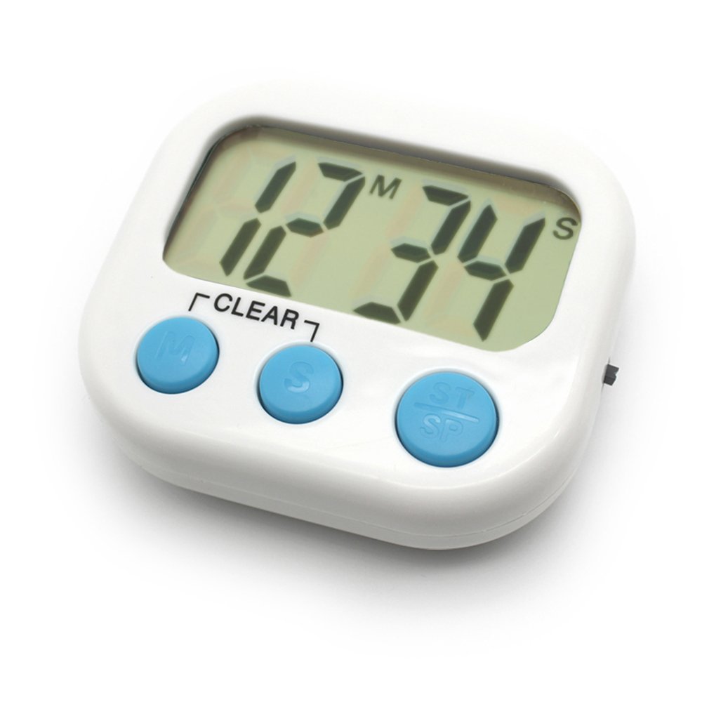 6 Pack Digital Kitchen Timer with Loud Alarm - Small Classroom Timer for Kids, Teachers, Cooking, Baking & Study (Blue) - Perfect for Home, School & Office Use