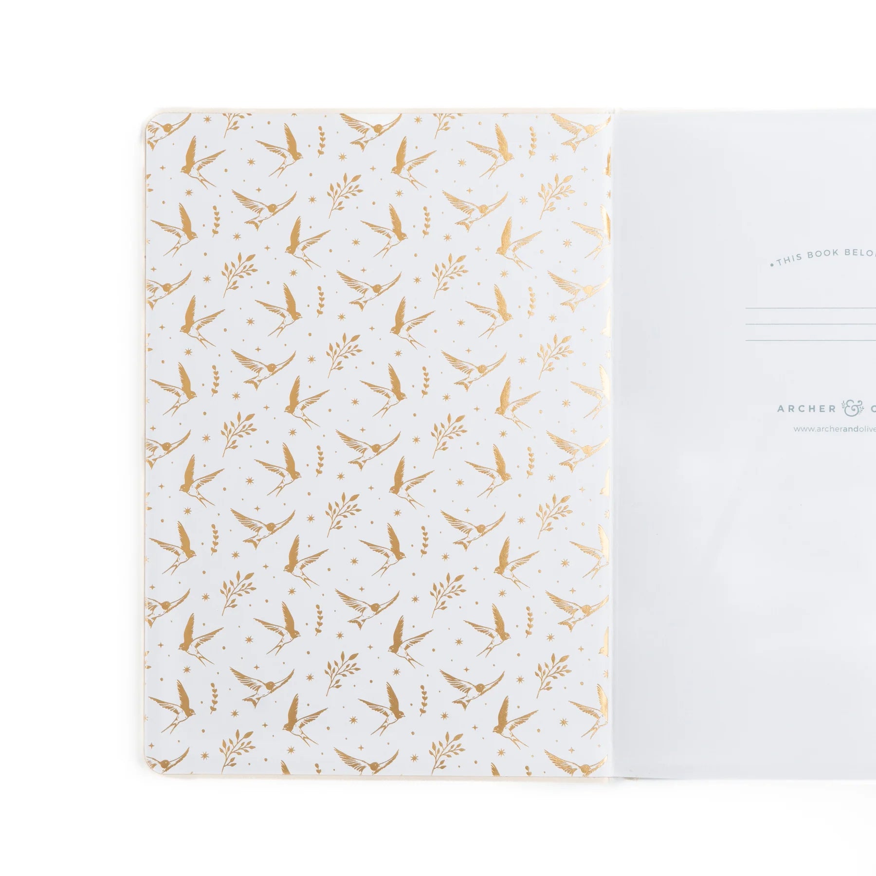Archer and Olive Pocket Swallows Dot Grid Notebook - A5 Mini Journal for Bullet Journaling, Note Taking & Travel, Perfect Gift for Students & Professionals
