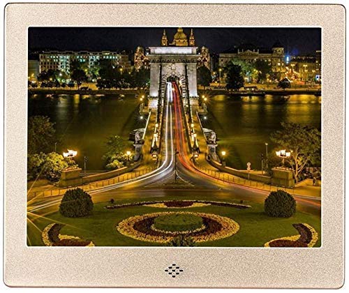 BINGQIAN 8 Inch Digital Picture Frame - HD Electronic Photo Frame for Family Photos & Videos | Perfect for Home, Office, and Gift Giving