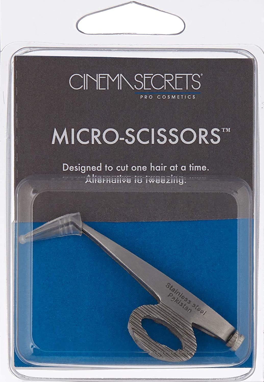 CINEMA SECRETS Professional Micro Scissors for Precision Eyebrow Trimming & Makeup Application | Perfect for Salon, Home Grooming & Travel