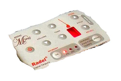 RADEL Mini Miraj Electronic Tanpura Box - Digital Tambura Sound Machine with Power Cord, Bag & Manual | Perfect for Indian Classical Music Practice, Yoga & Meditation | PDI-DCG