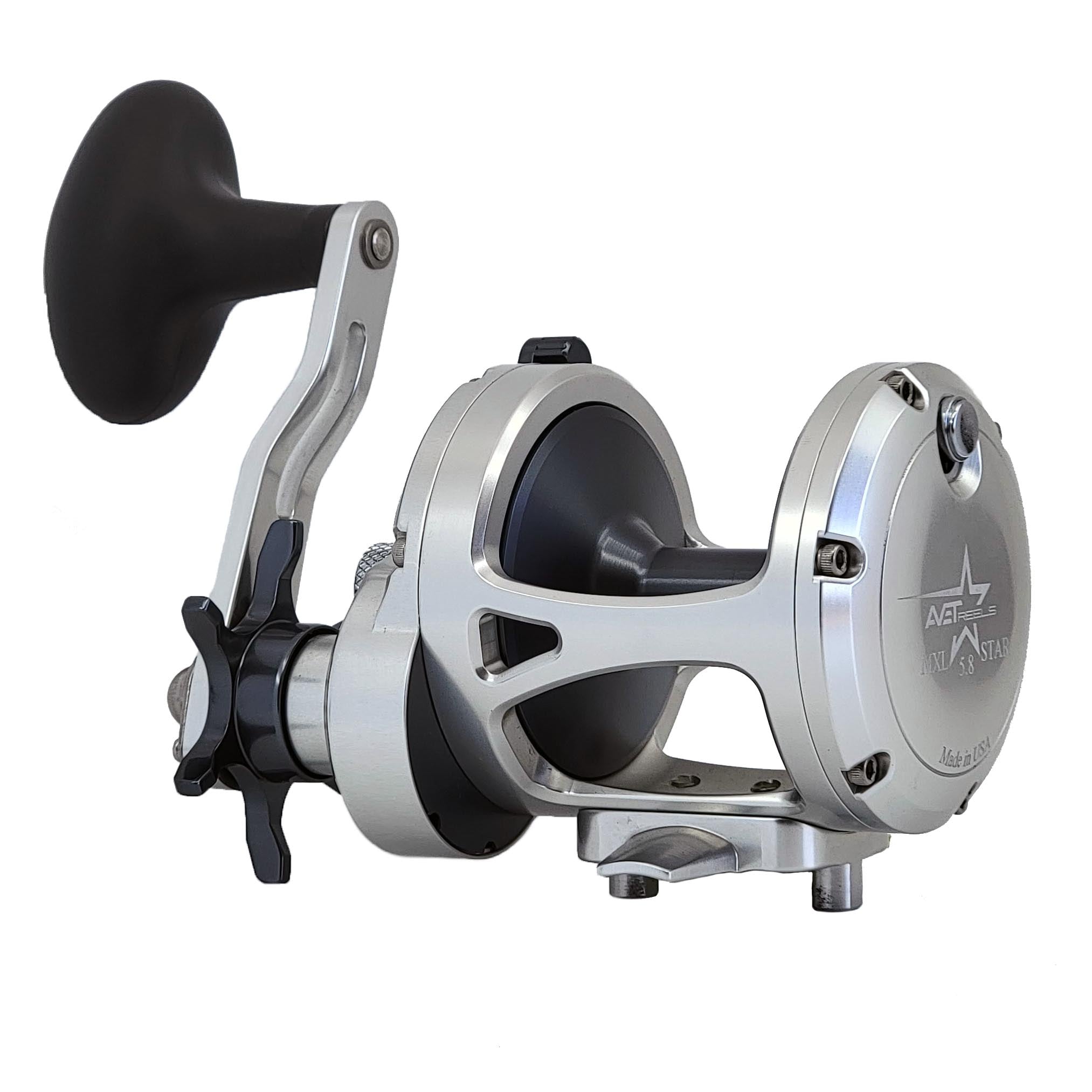 Avet MXL 5.8 Single Speed Star Drag Fishing Reel - Saltwater & Freshwater Fishing Gear for Offshore, Inshore, and Big Game Angling