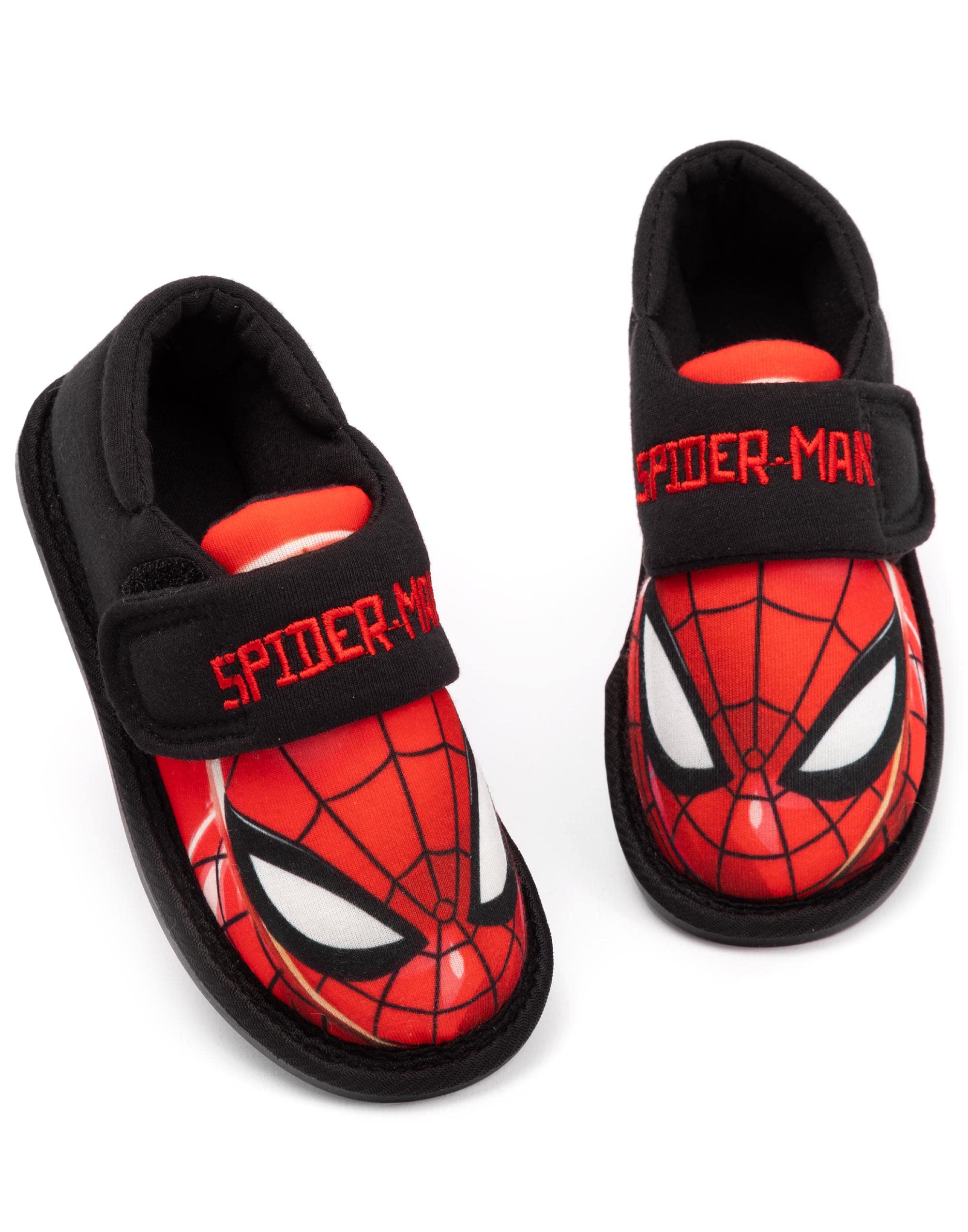 Marvel Spider-Man Slippers for Boys - Kids Superhero House Shoes & Loafers - Soft & Comfortable Indoor/Outdoor Slippers for Playtime, Cosplay & Home Wear