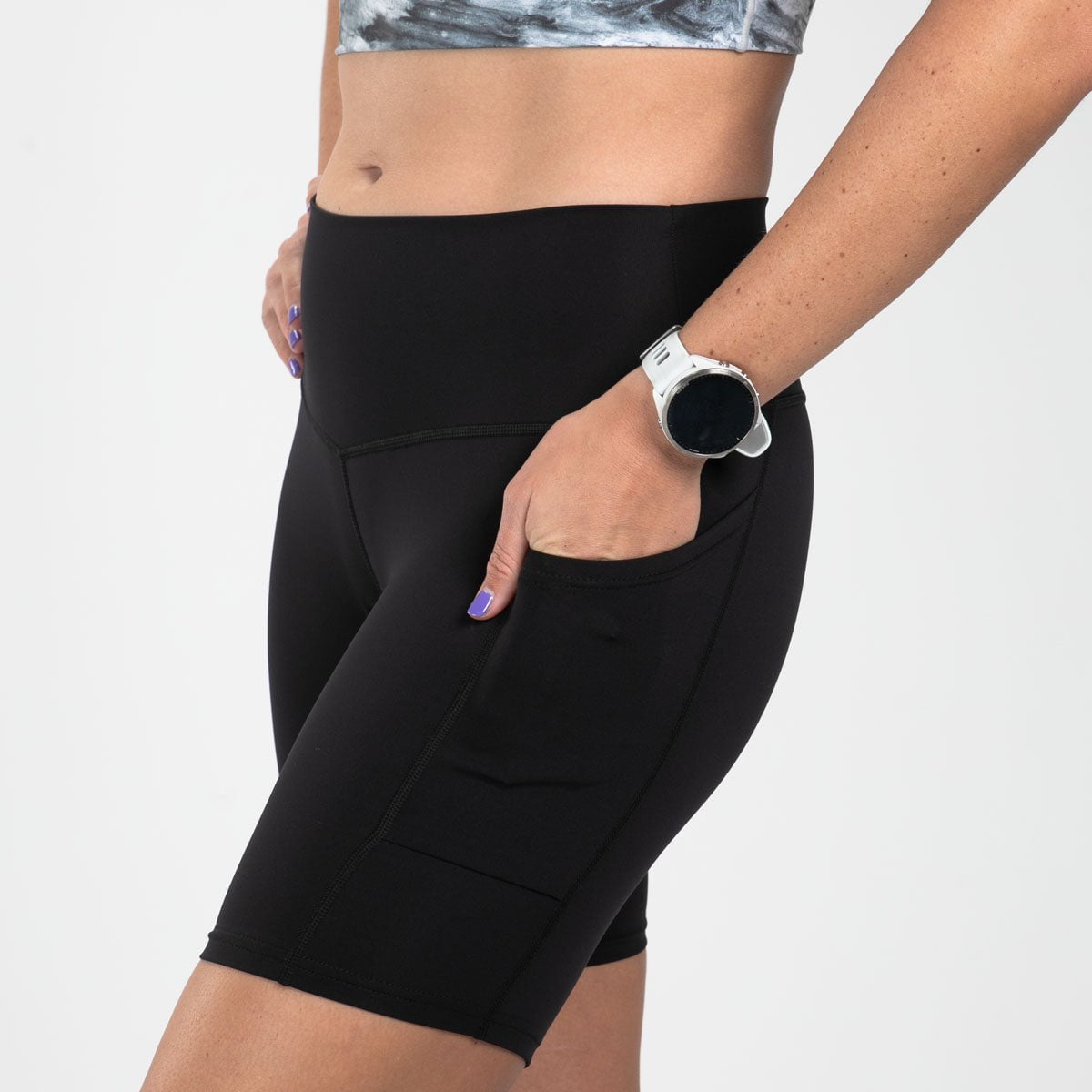 Women's Elite Run 8 Shorts - Black - High Performance Running Shorts for Women | Perfect for Jogging, Gym Workouts & Athletic Activities
