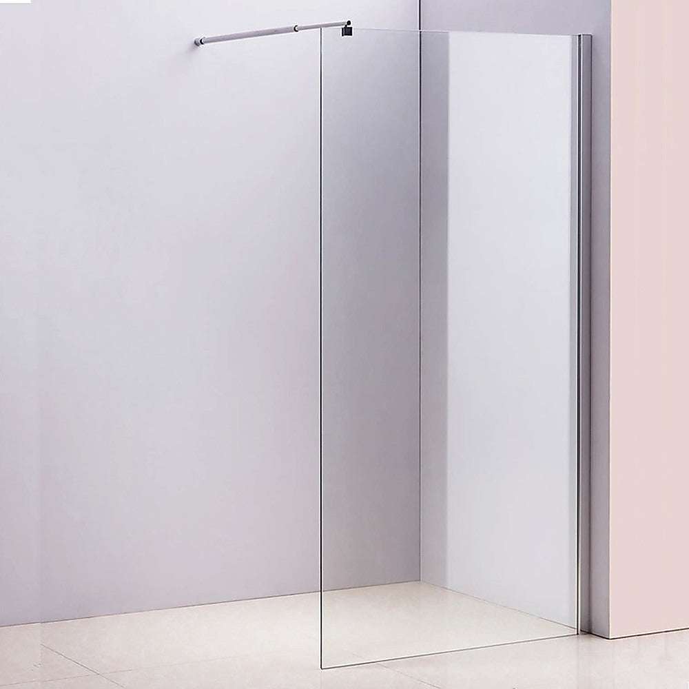 1100 x 2000mm Frameless 10mm Tempered Safety Glass Shower Screen - Modern Bathroom Enclosure for Walk-in Showers and Wet Rooms