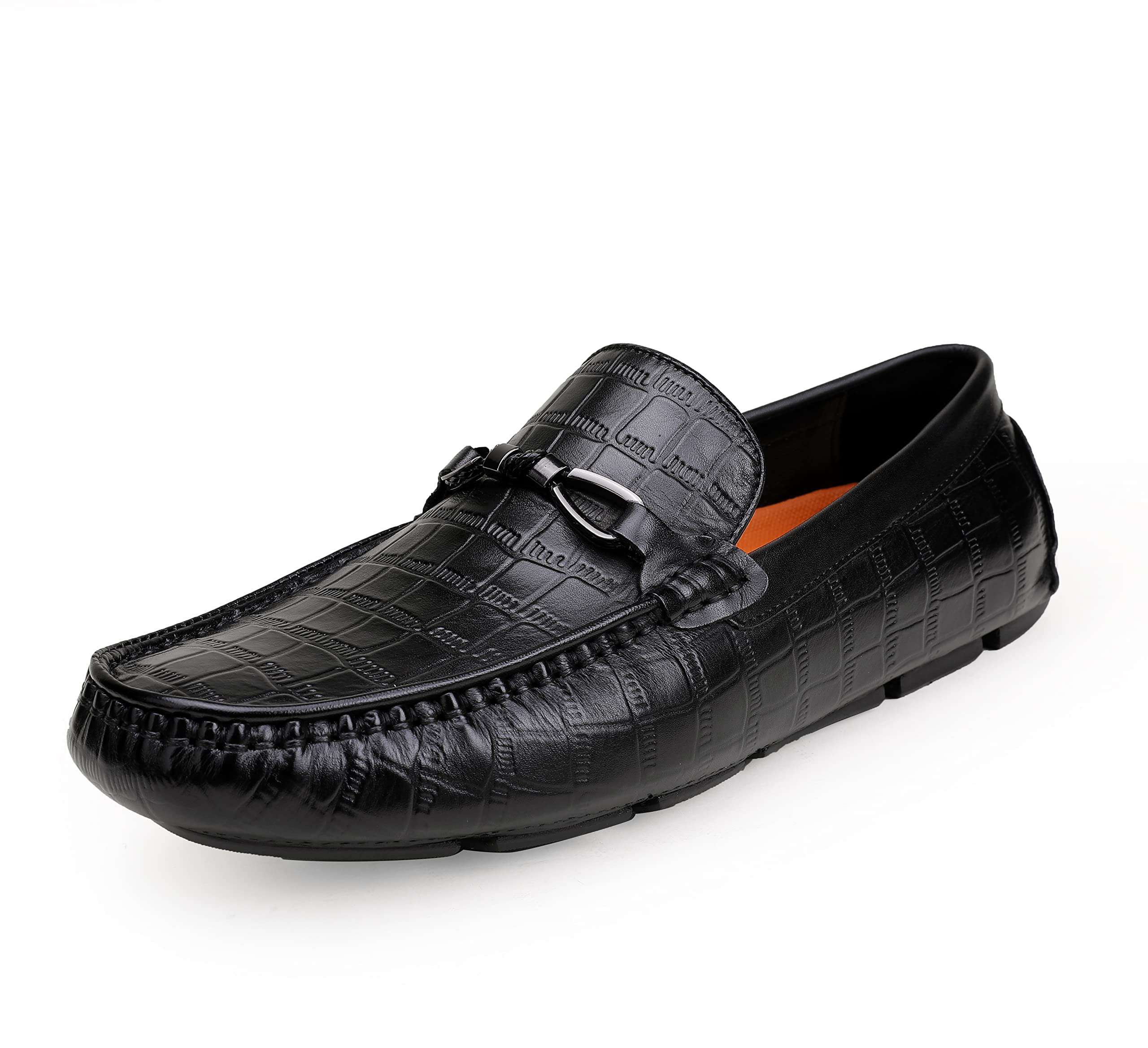 Men's Genuine Leather Driving Moccasins - Slip On Penny Loafers for Casual & Dress Wear - Comfortable Shoes for Work, Travel & Everyday Use