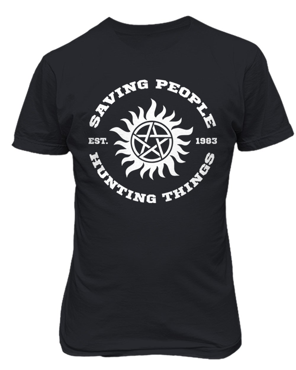 Supernatural Sam Winchester Graphic T-Shirt for Men - Soft Cotton Tee with Vintage Print - Perfect for Casual Wear, Cosplay, and Fan Conventions