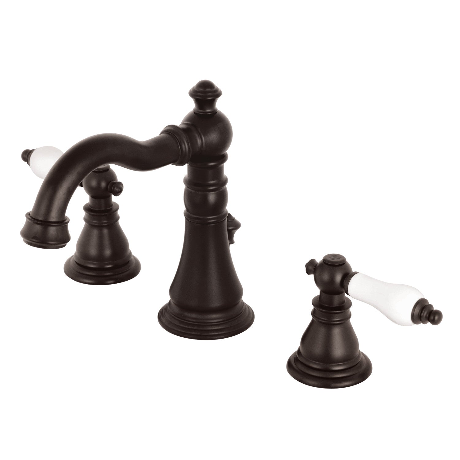 American Patriot FSC1975APL Oil Rubbed Bronze Widespread Bathroom Faucet - 3 Hole Deck Mount with Pop Up Drain - Perfect for Modern Bathroom Renovations & Home Upgrades