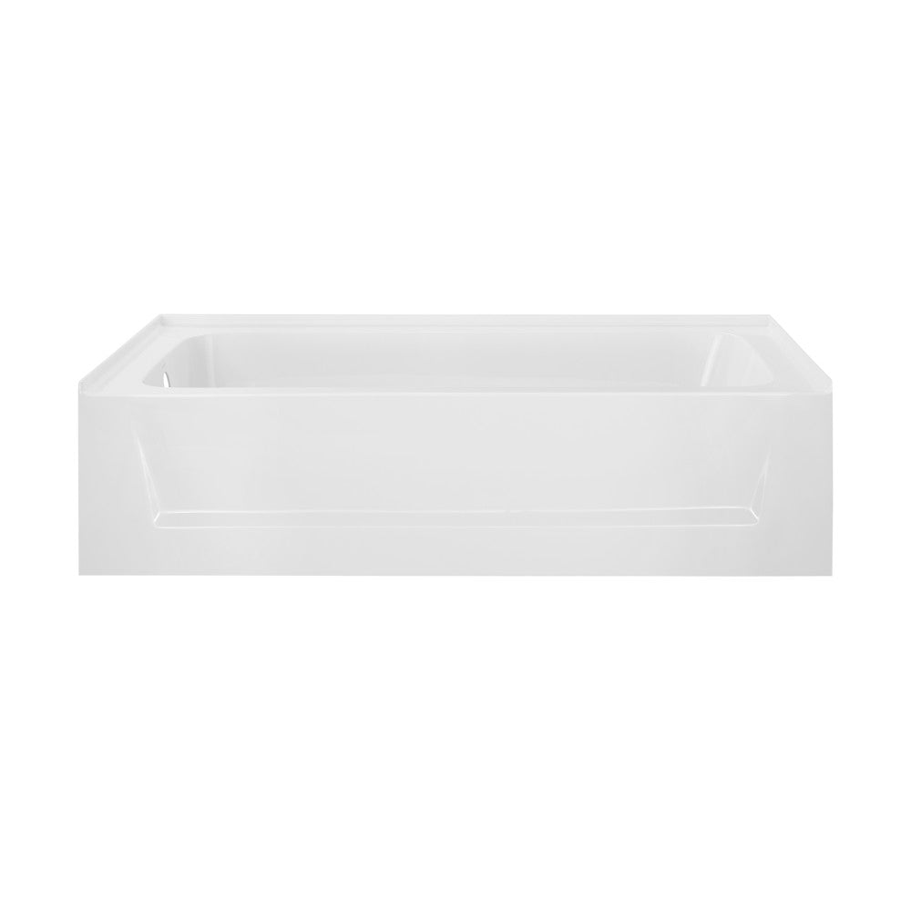 Virage 60 x 30 Inch Left Hand Drain Alcove Bathtub with Apron - Perfect for Small Bathrooms & Space-Saving Home Renovations