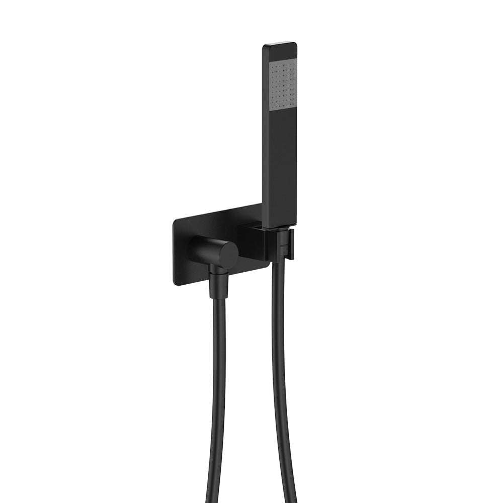 Fienza Lincoln Matte Black Hand Shower - High Pressure Adjustable Shower Head with 5 Spray Modes for Relaxation, Perfect for Bathroom, Spa & Home Use