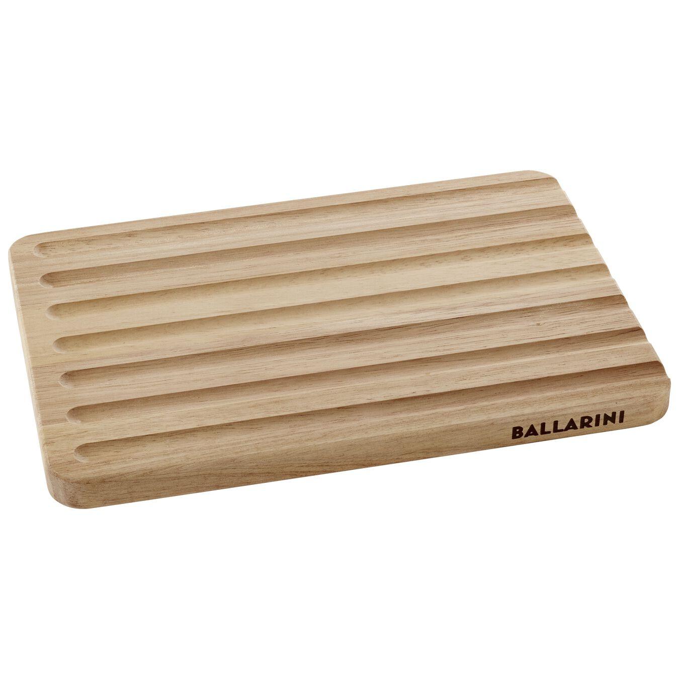 Ballarini 12.5 x 8.5 Inch Double-Sided Rubberwood Cutting Board with Juice Groove - Perfect for Kitchen Prep, Meat Cutting & Serving Charcuterie