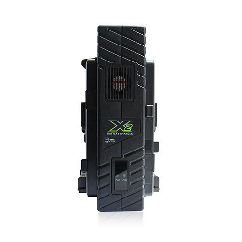CoreSWX X2S 2 Bay Vertical V Mount Battery Charger - Professional Dual Slot Fast Charger for Sony NP-F Batteries | Perfect for Film Production, Photography & Video Equipment Power Supply
