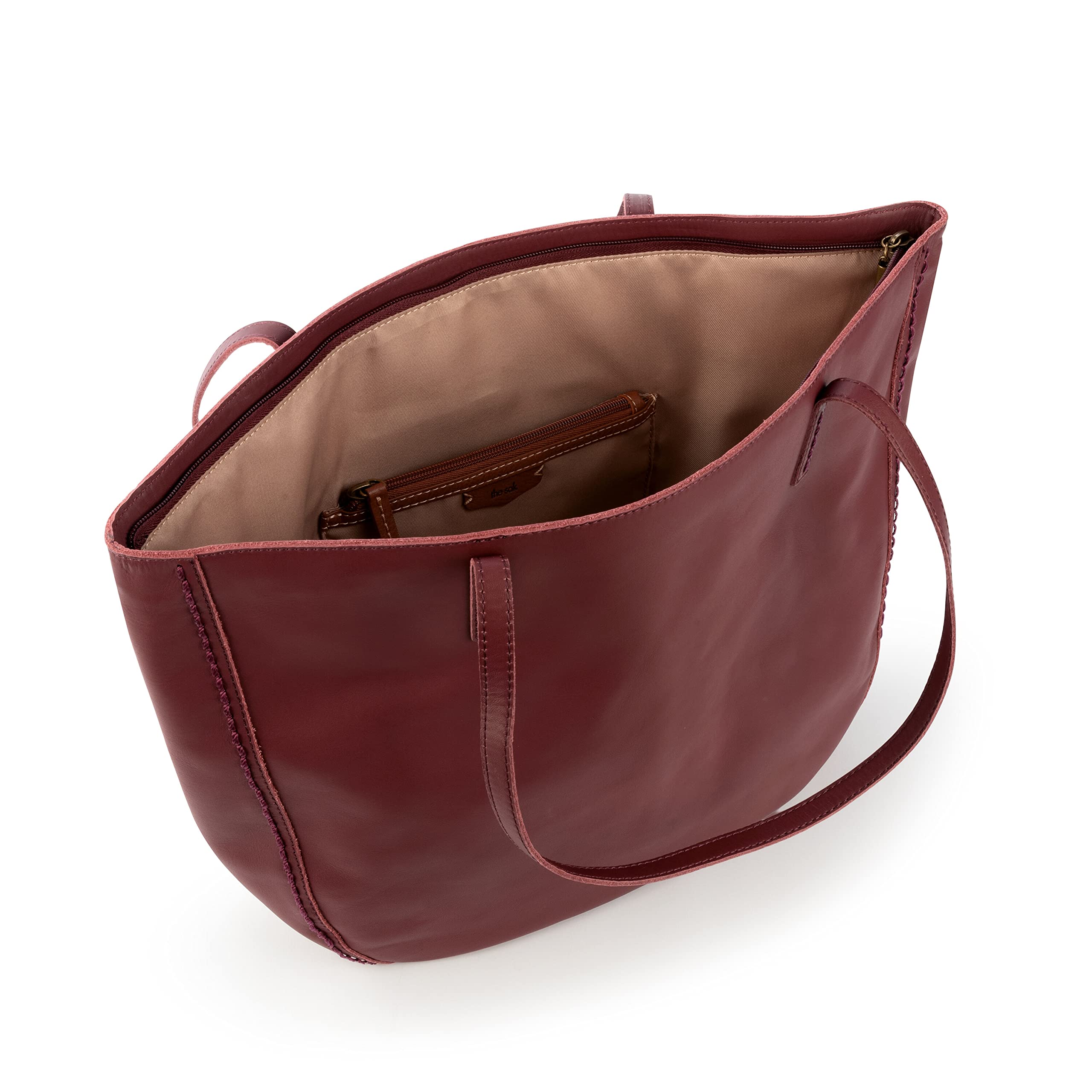 The Sak Faye Tote - Stylish Vegan Leather Handbag for Women, Spacious Work Tote with Zip Closure | Perfect for Office, Travel & Everyday Use