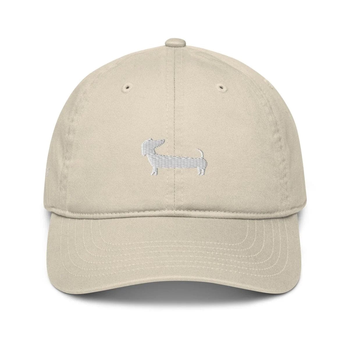 NW Organic Cotton White Embroidery Dachshund Dad Cap - Adjustable Unisex Baseball Hat for Men & Women, Multiple Color Options - Perfect for Casual Wear, Outdoor Activities & Gifts