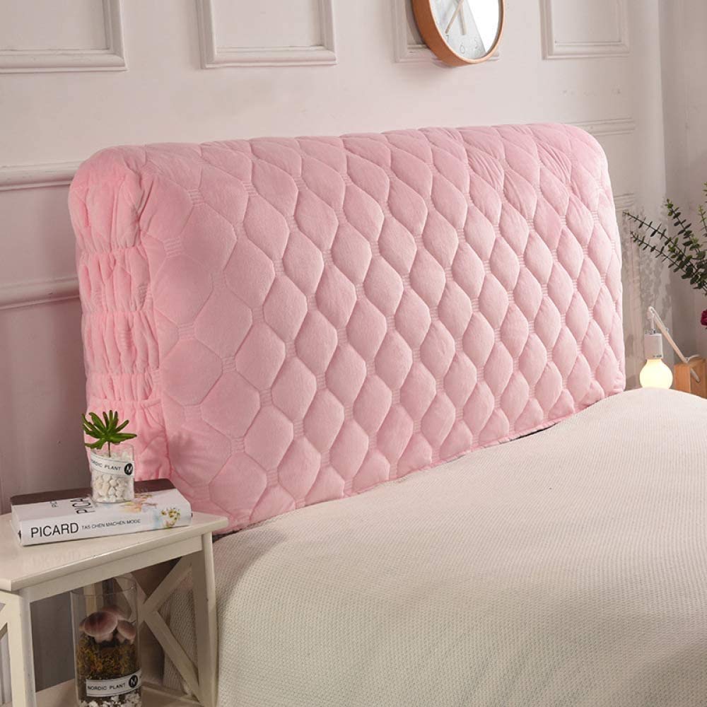 **King/Queen/Twin Bed Headboard Slipcover – Stretch Dustproof Protector for Bedroom Decor (Pink, 160cm/63