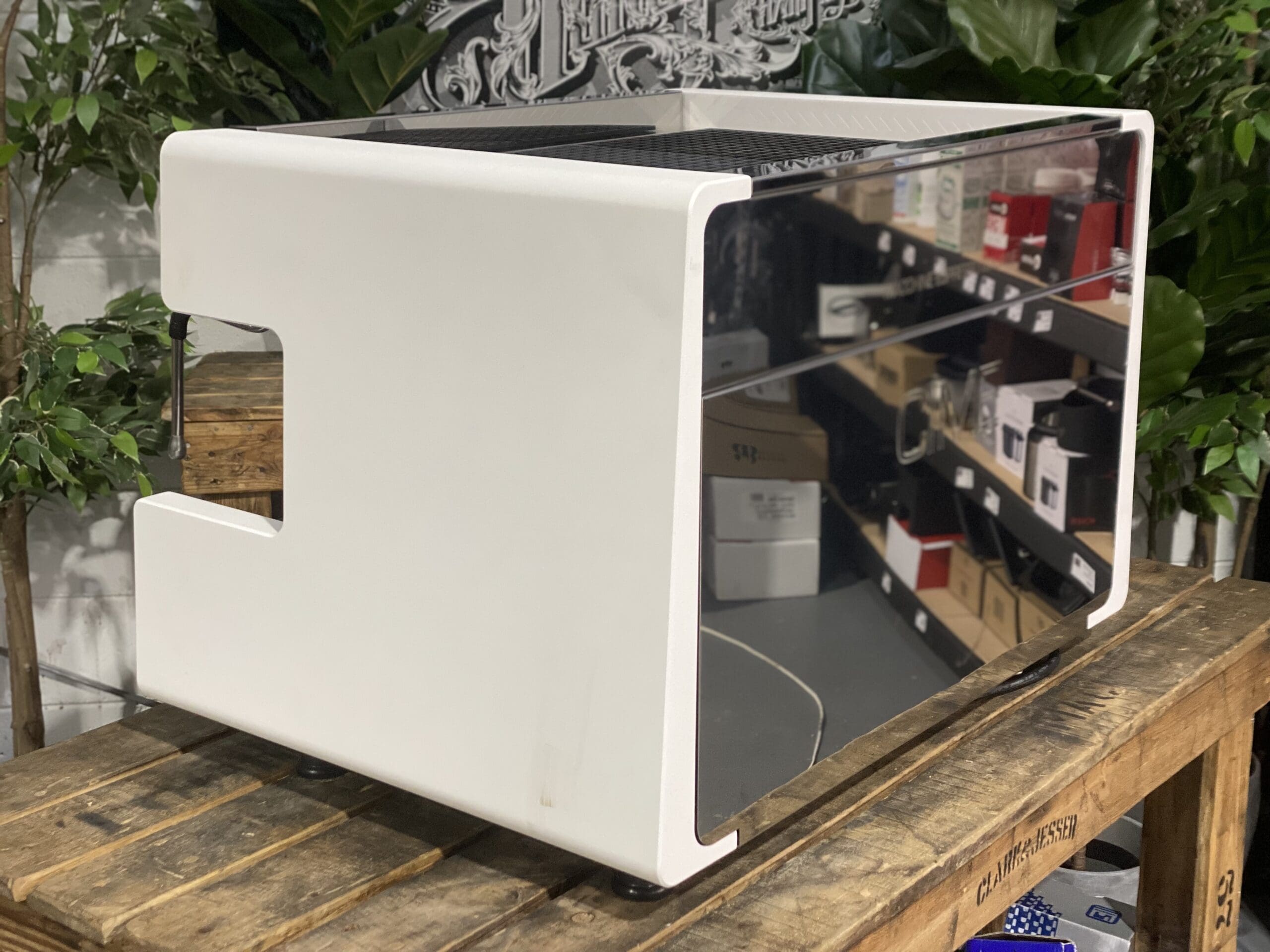 CIME CO 05 2 Group White Commercial Espresso Machine - Professional Coffee Maker for Cafes & Restaurants | Perfect for High-Volume Brewing & Barista Use