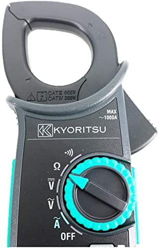 KYORITSU 2007R Digital AC Clamp Meter - True RMS Clamp Tester with Safety Jaw for Accurate Electrical Measurements | Ideal for Electricians, HVAC Technicians & Industrial Maintenance