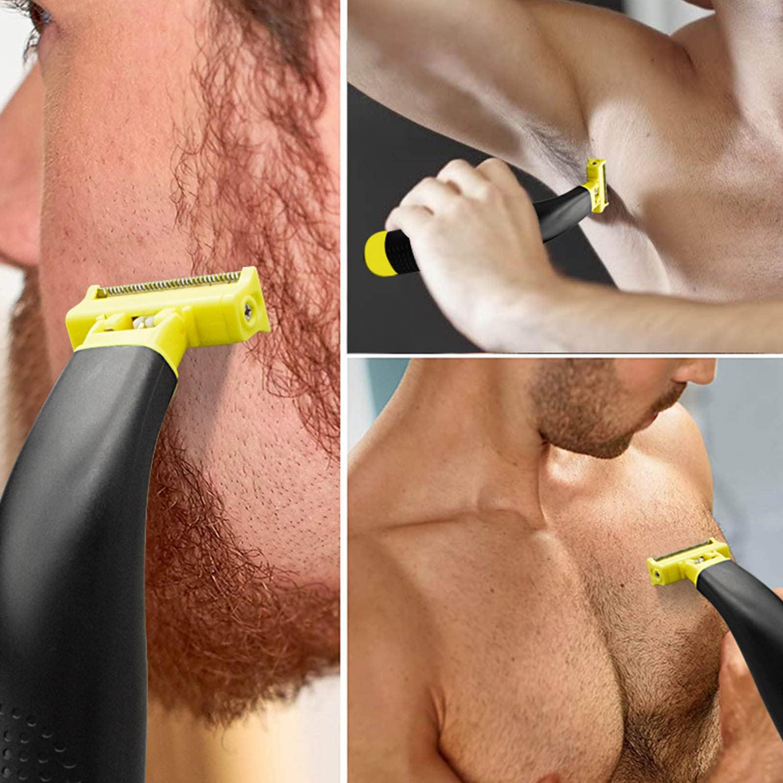 Premium Wet & Dry Electric Shaver for Men - Rechargeable Waterproof Razor with Fast Motor & Non-Slip Grip - Includes Electric Shaver Cleaner - Perfect for Travel, Gym & Daily Shaving (Model #2)