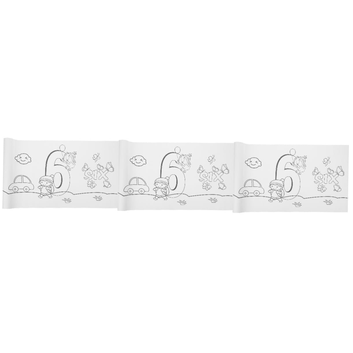 Totority 3 Rolls Kids Drawing Paper - Sketch & Painting Paper for Toddlers, Children's Art Supplies, Coloring & Craft Paper for DIY Projects - Perfect for Home, School & Classroom Art Activities