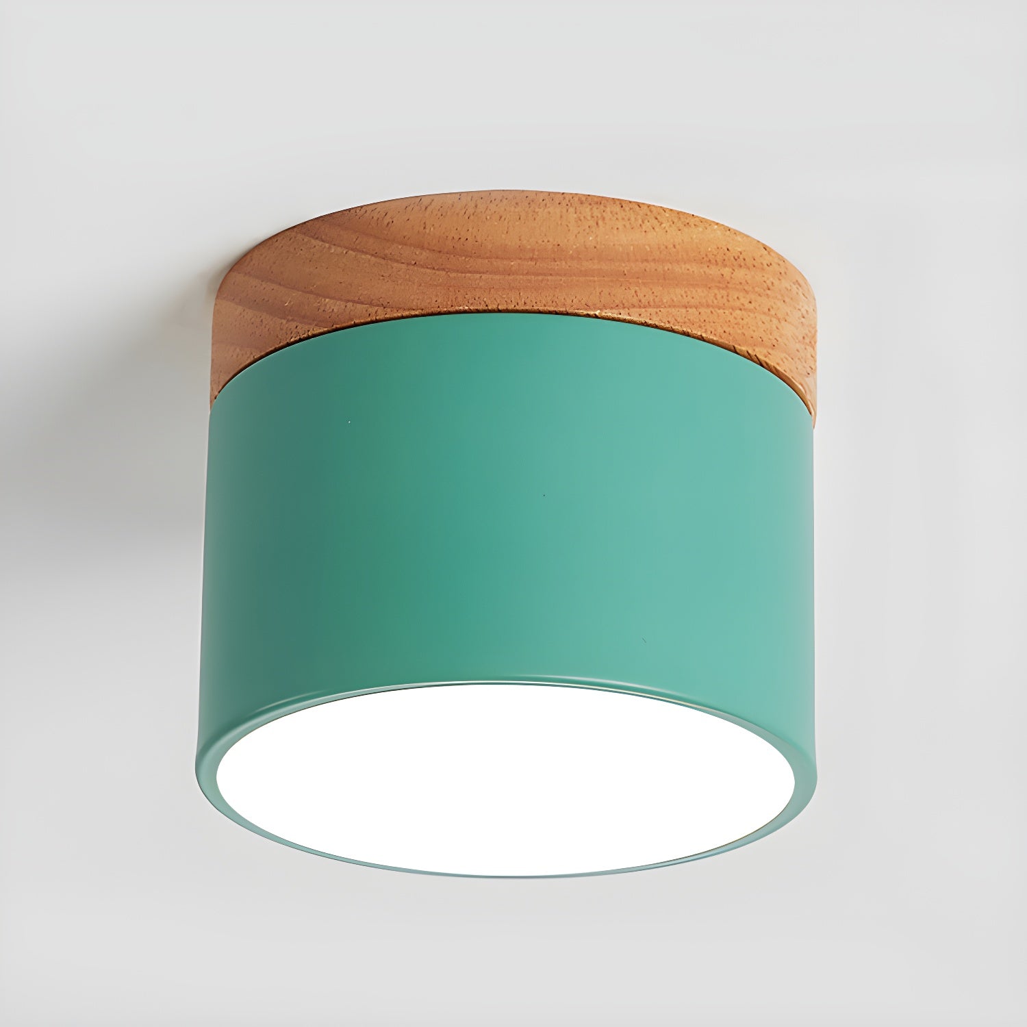Alva Wooden Surface Downlight - Modern LED Ceiling Light for Home & Office - Dimmable Recessed Lighting Fixture for Living Room, Bedroom, Kitchen, and Hallway