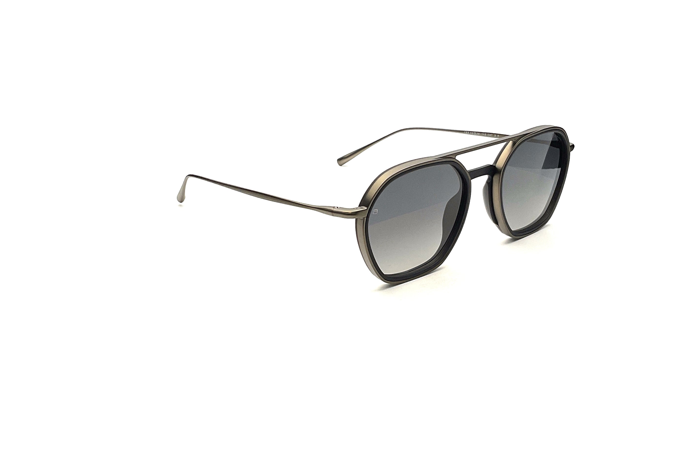 BRETT Eyewear Giacomo Sunglasses - Black/Gunmetal Polarized Aviator Style for Men - Perfect for Driving, Outdoor Sports & Fashion Accessories