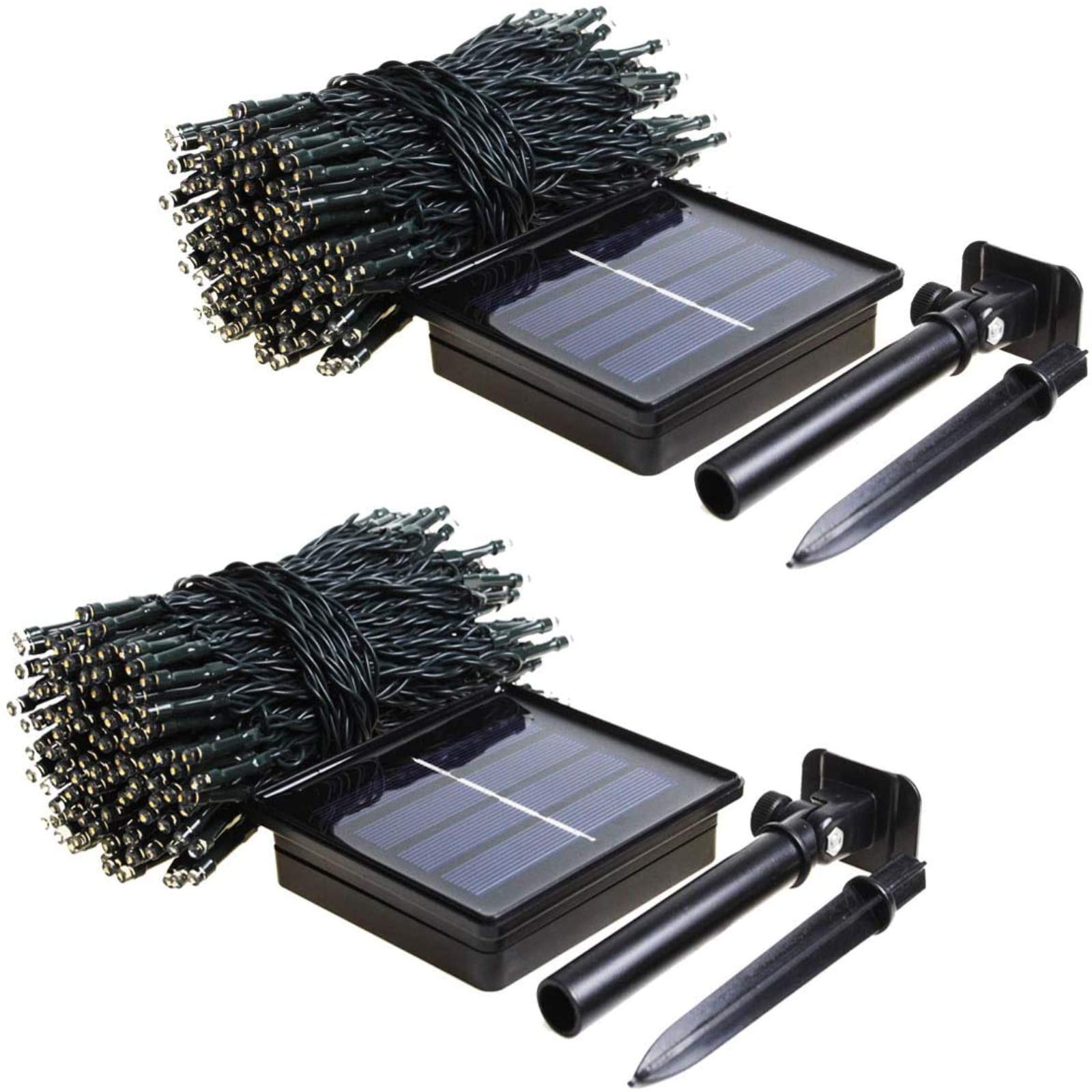 Albelt 2-Pack 85FT Solar String Lights Outdoor - 480 LED Ultra Bright Solar Christmas Lights with Waterproof Green Wire & 8 Lighting Modes - Perfect for Garden, Patio, Xmas Tree, Wedding and Holiday Decorations (Green)