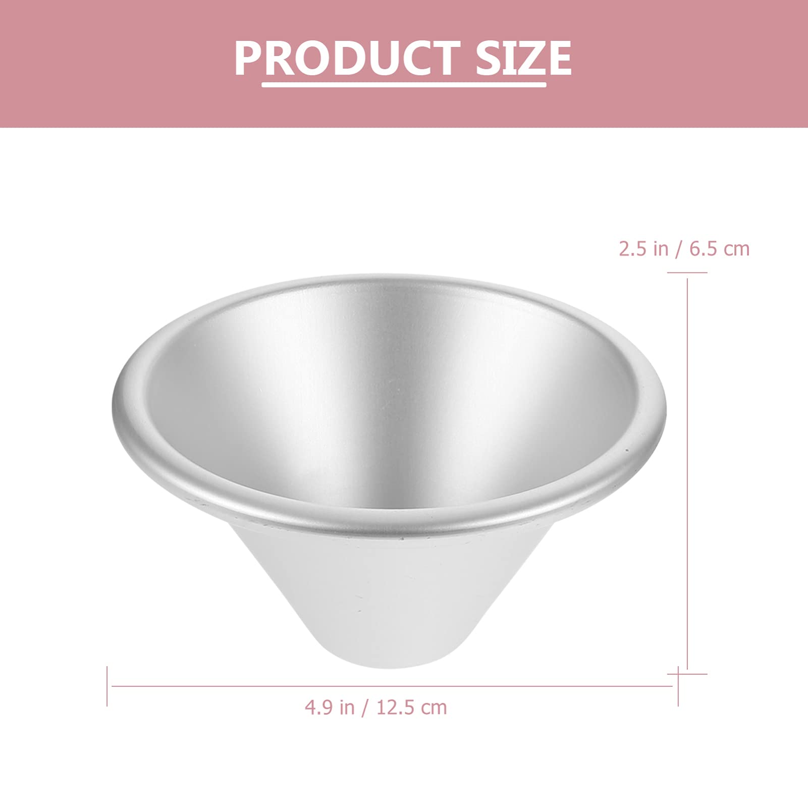 Cabilock Aluminum Alloy Cake Mold with Lid - 6 Inch Round Cake Pan, Tart Pan, Pudding Mold, Muffin Tin for Baking Cupcakes, Spheres & Doll Cakes | Perfect for Birthday Parties, Wedding Desserts & Home Baking