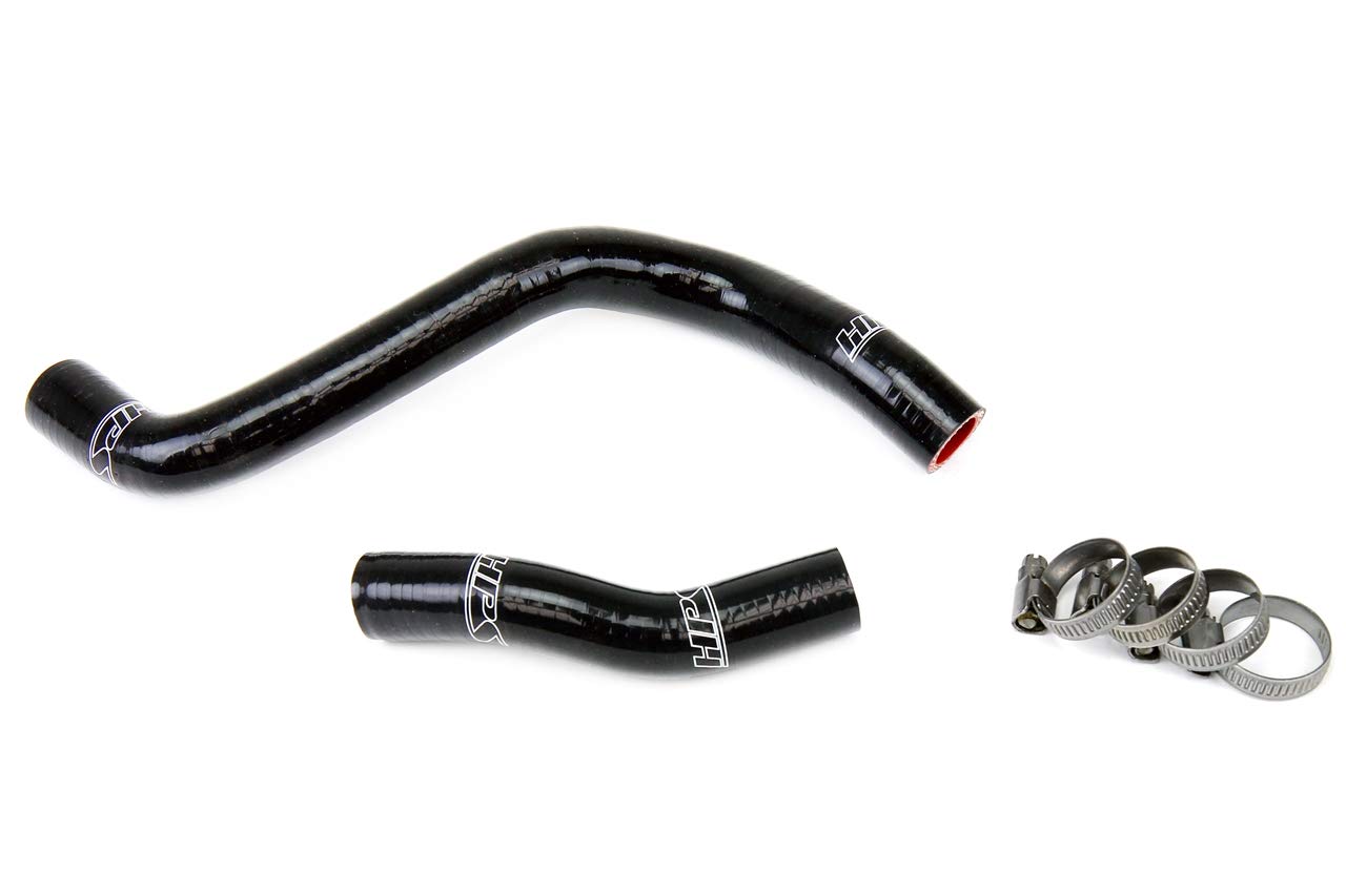 HPS 57-1375-BLK Black High-Temperature Silicone Radiator Coolant Hose Kit - Compatible with Most Vehicles - Perfect for Engine Cooling System Upgrades & Performance Modifications
