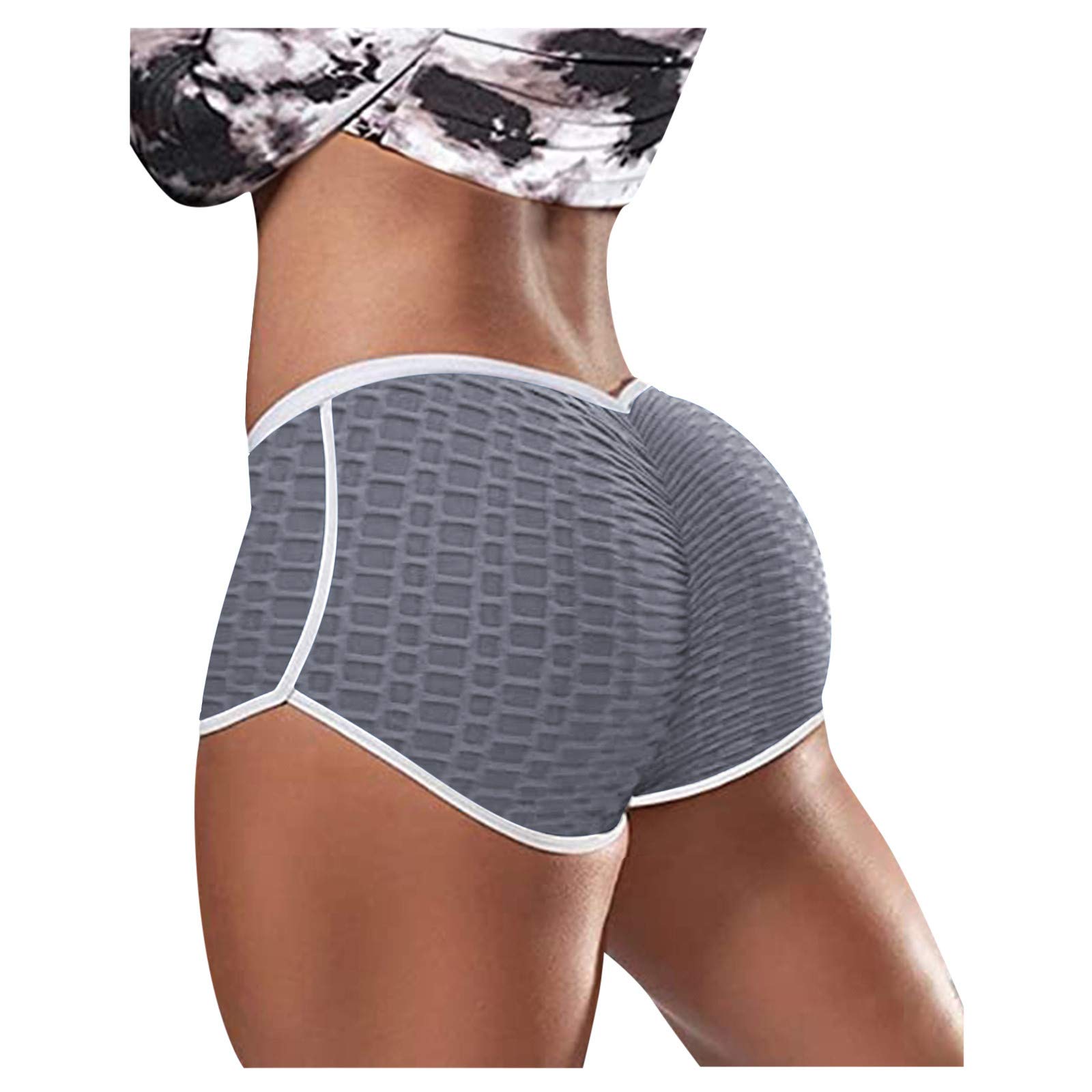 High Waisted Yoga Shorts for Women - Workout Running Compression Shorts with Scrunch Butt Lifting Design - Perfect for Yoga, Gym, Pilates & Lounge Wear