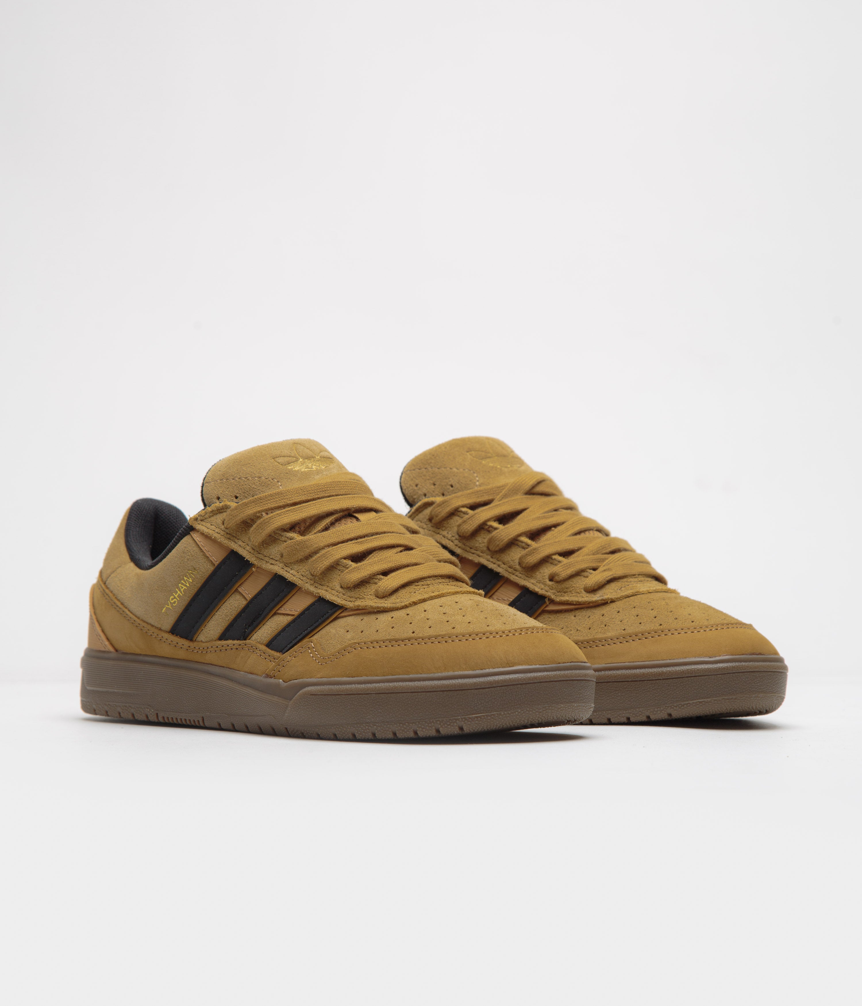 Adidas Tyshawn II Men's Basketball Shoes - Mesa/Core Black/Gum5 - High-Top Sneakers for Court Performance & Street Style