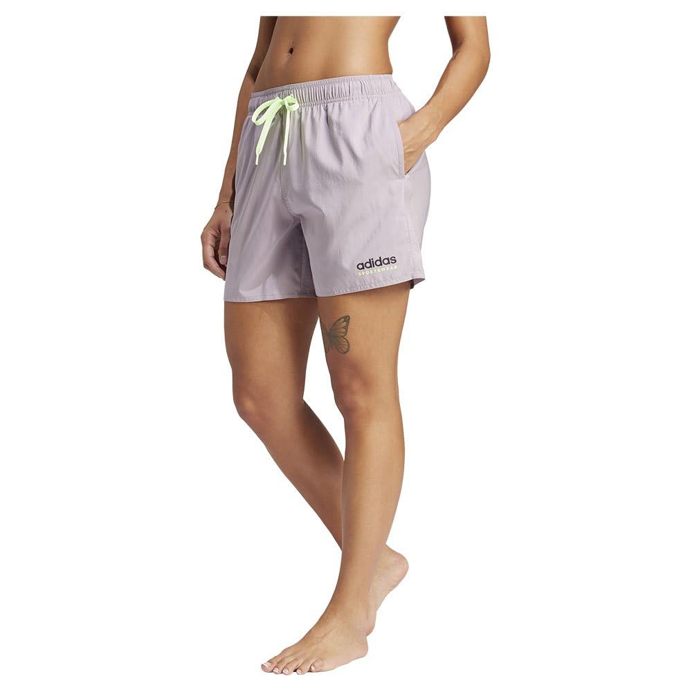 **Adidas Women's Branded Beach Shorts - Quick-Dry Swim Shorts for Swimming, Surfing & Summer Vacation**