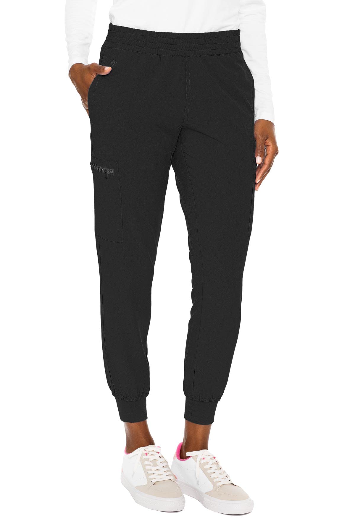 Med Couture Women's Energy Collection Seamed Jogger Scrub Pants - Comfortable Medical Work Pants for Nurses & Healthcare Professionals | Perfect for Hospital Shifts & Clinical Work