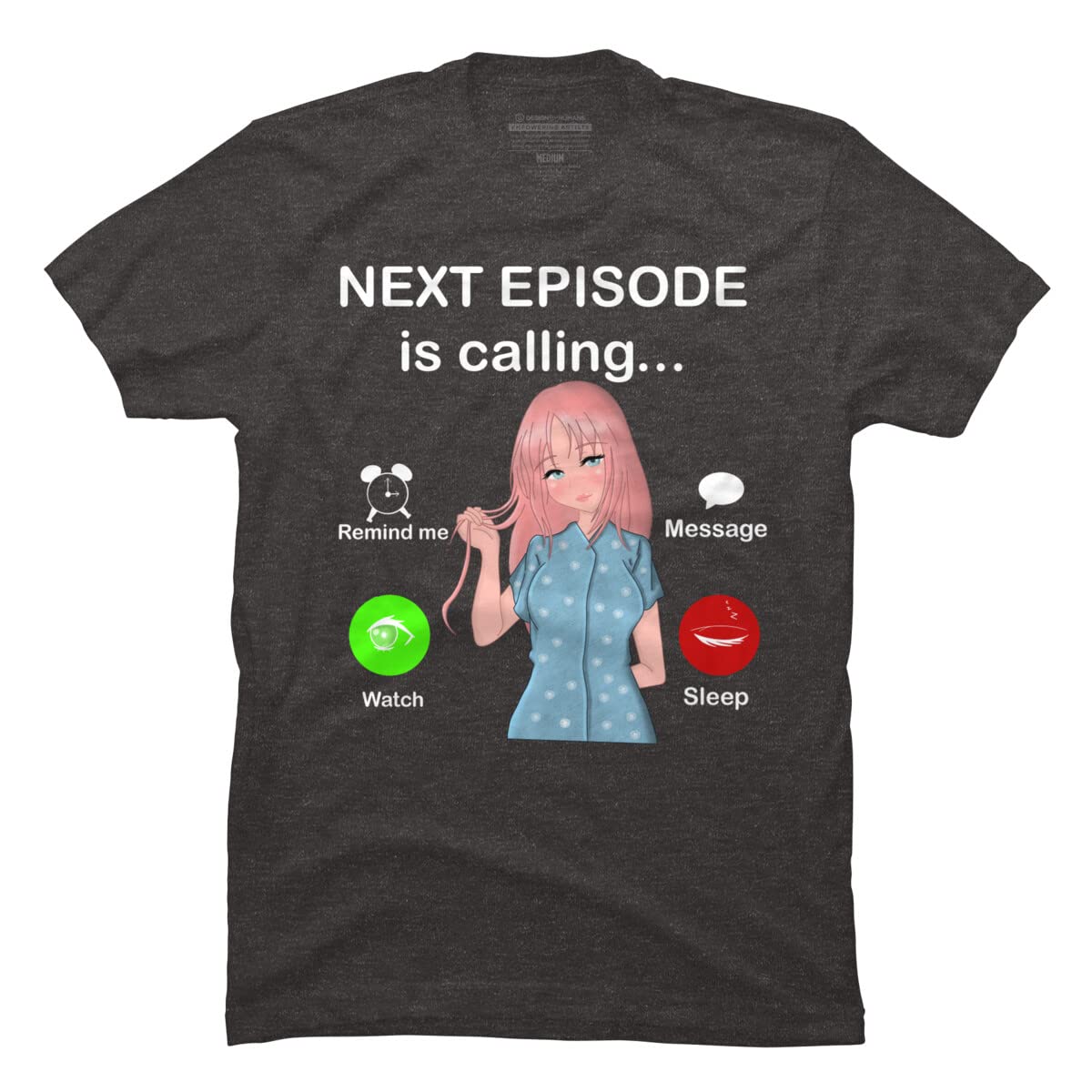 Design By Humans Men's Anime Zeus Graphic T-Shirt - Cool Casual Tee for Anime Fans, Streetwear & Everyday Wear