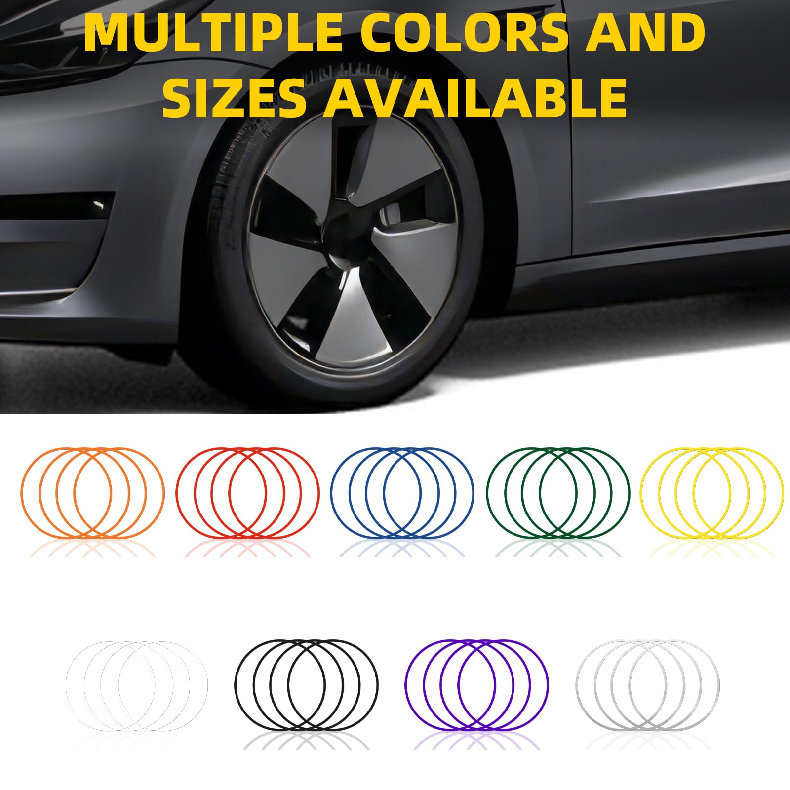 Premium ABS Car Wheel Rim Protector (Fits 18-21