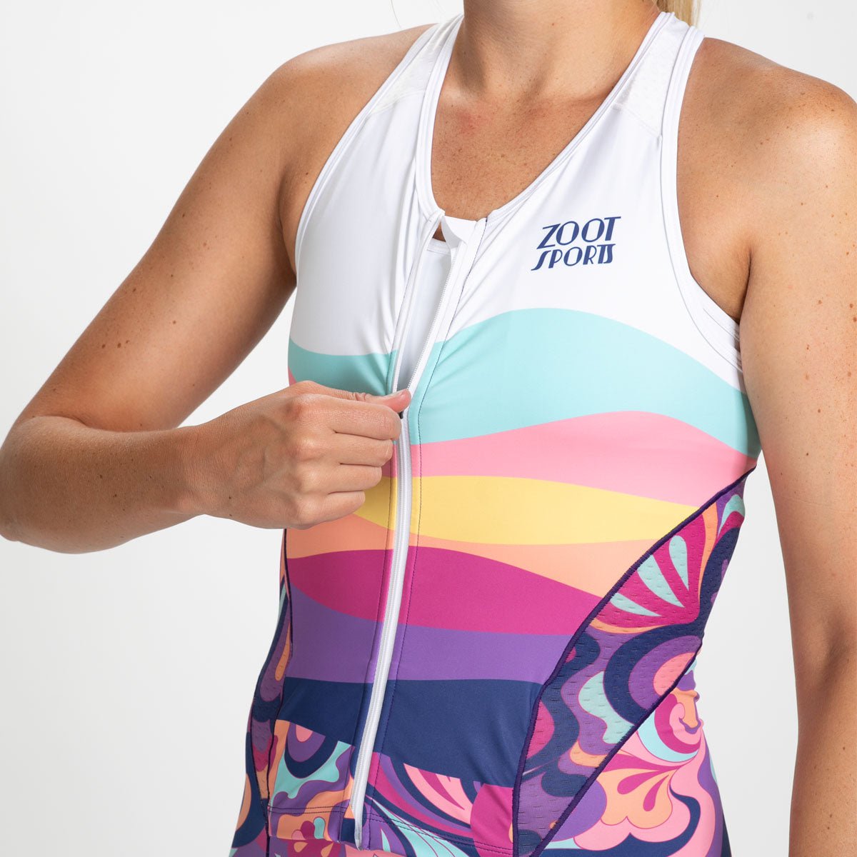 Women's Limited Edition Tri-Sleeves Fleece Racesuit by La Mer - Perfect for Running, Cycling & Outdoor Sports