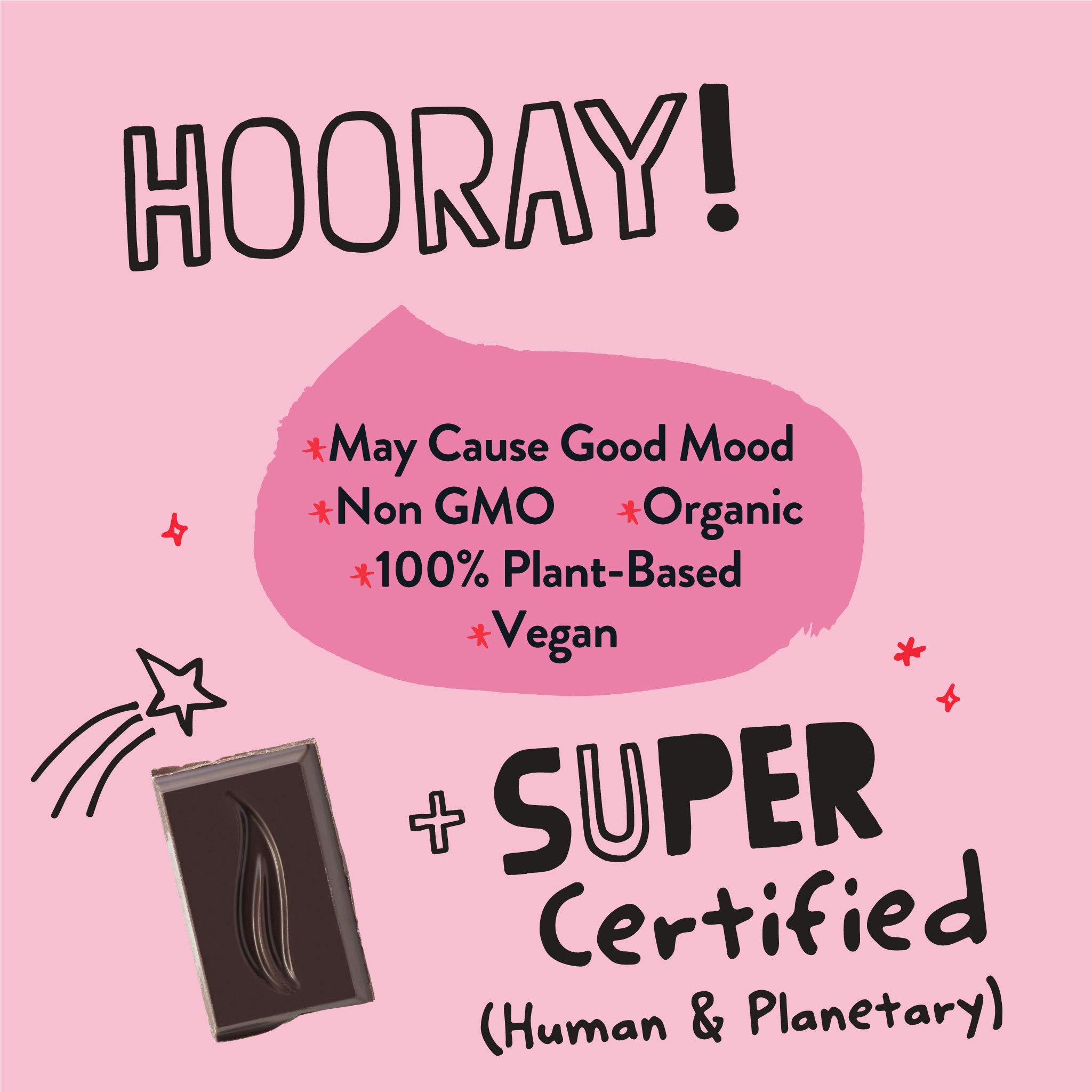 Organic No Added Sugar 100% Cacao Chocolate Bars with Cocoa Nibs - UTZ Certified, Gluten Free, Non-GMO, 5-Pack - Perfect for Baking, Snacking & Healthy Desserts